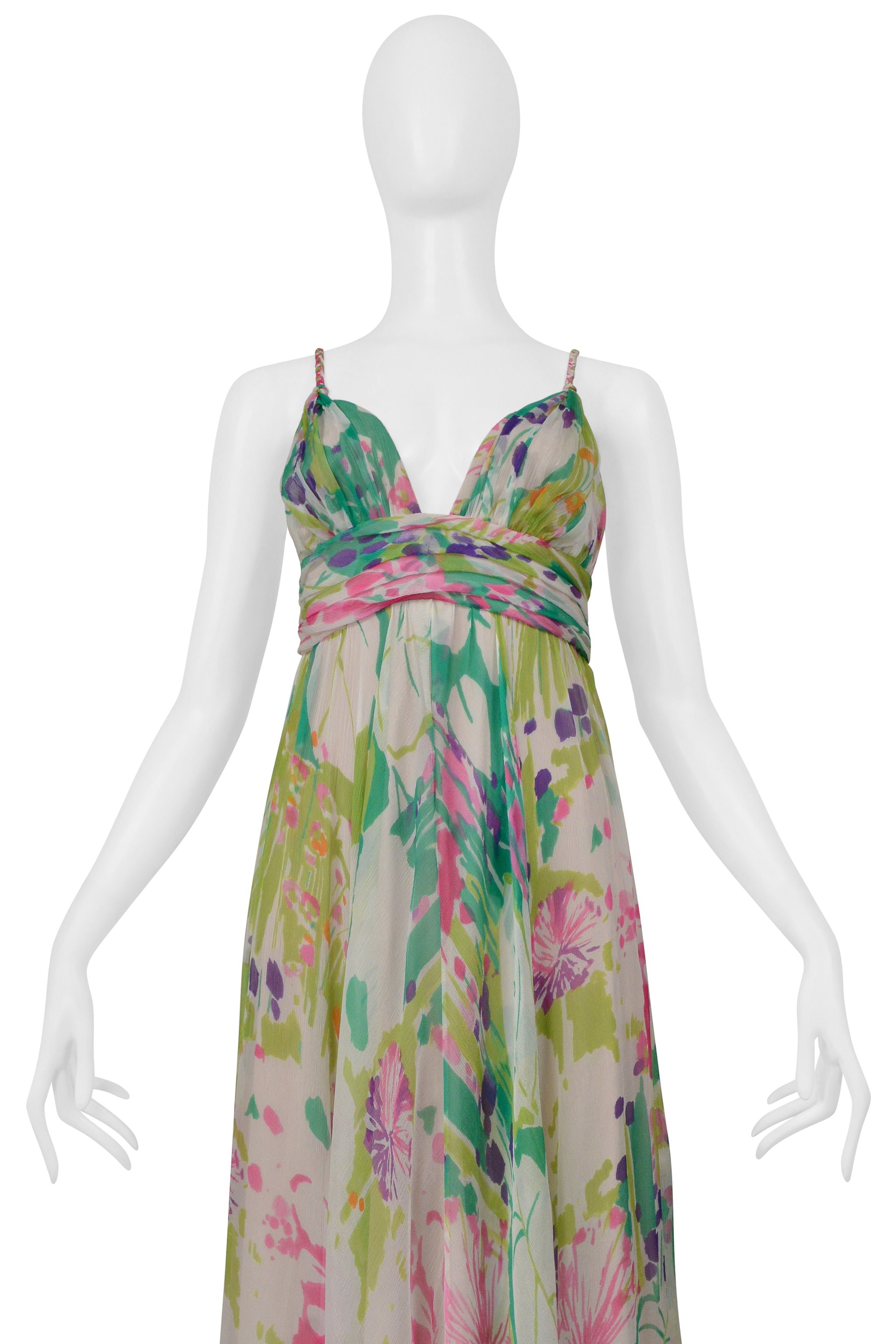 MAX MARA CHIFFON FLORAL DRESS