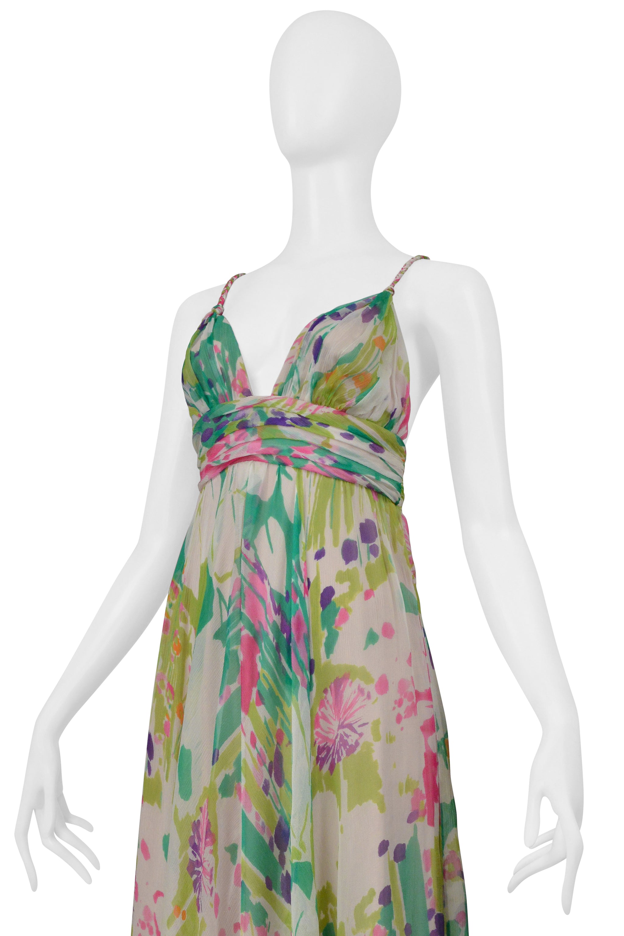 MAX MARA CHIFFON FLORAL DRESS