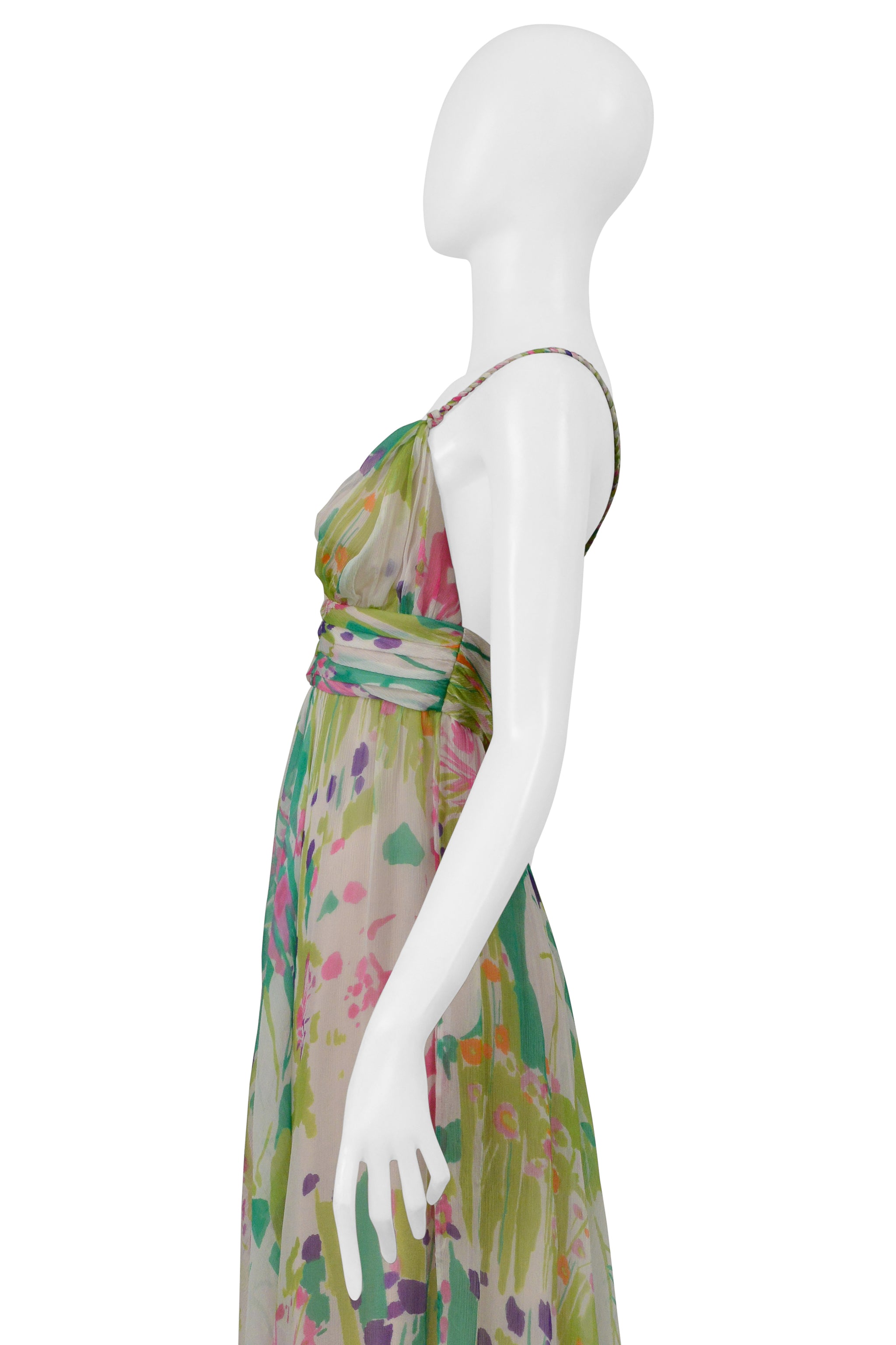 MAX MARA CHIFFON FLORAL DRESS