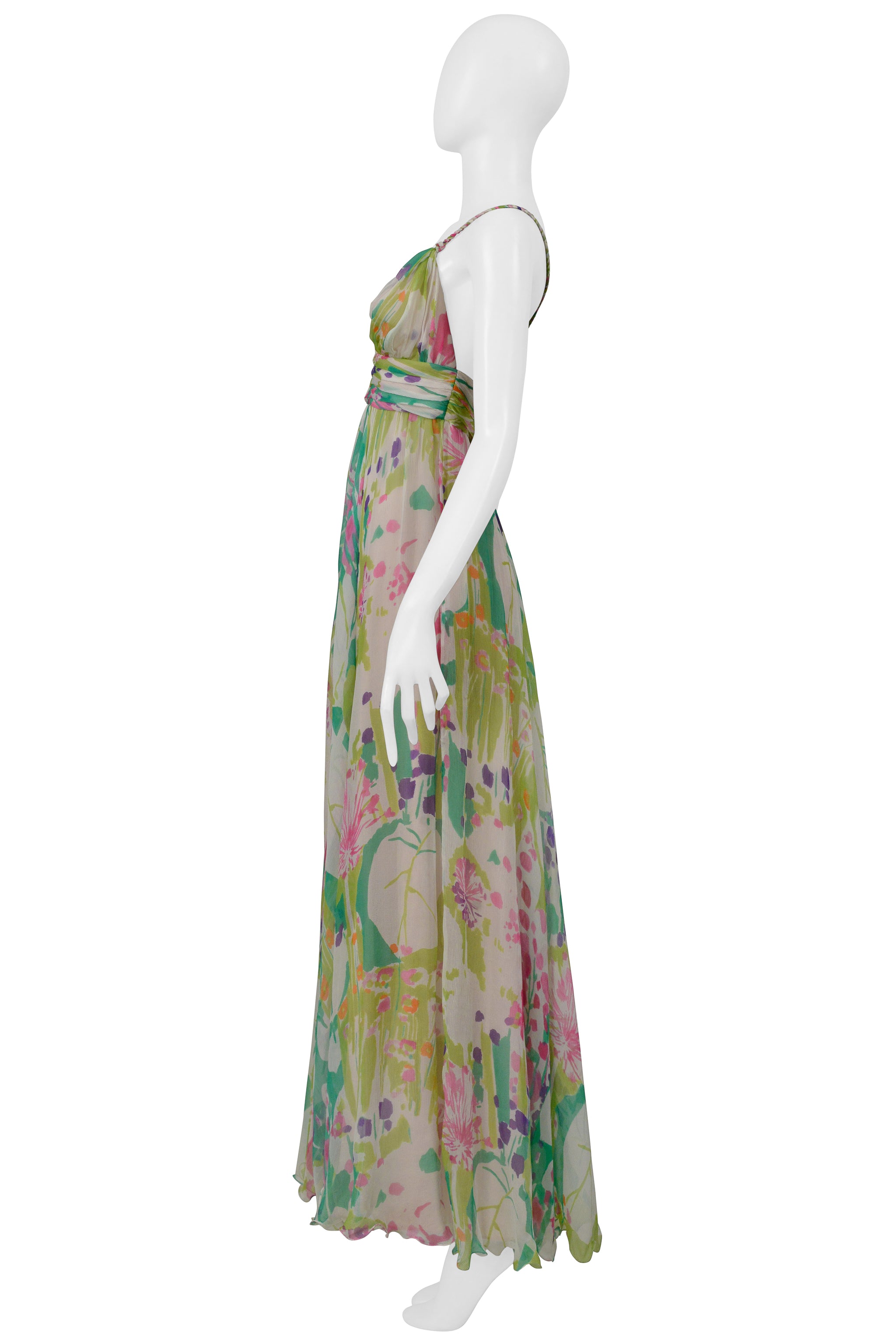 MAX MARA CHIFFON FLORAL DRESS