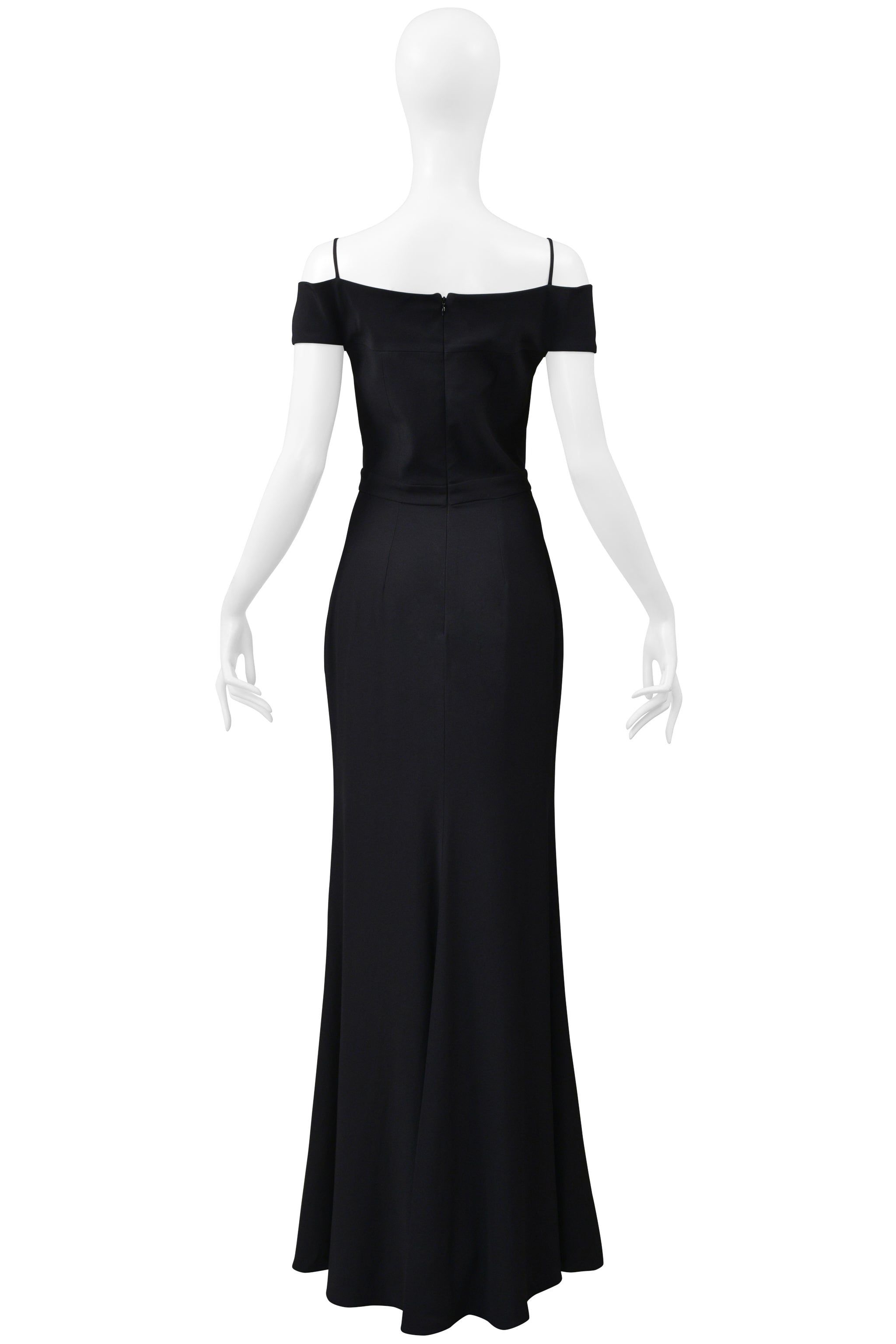 ALEXANDER MCQUEEN BLACK TUXEDO GOWN