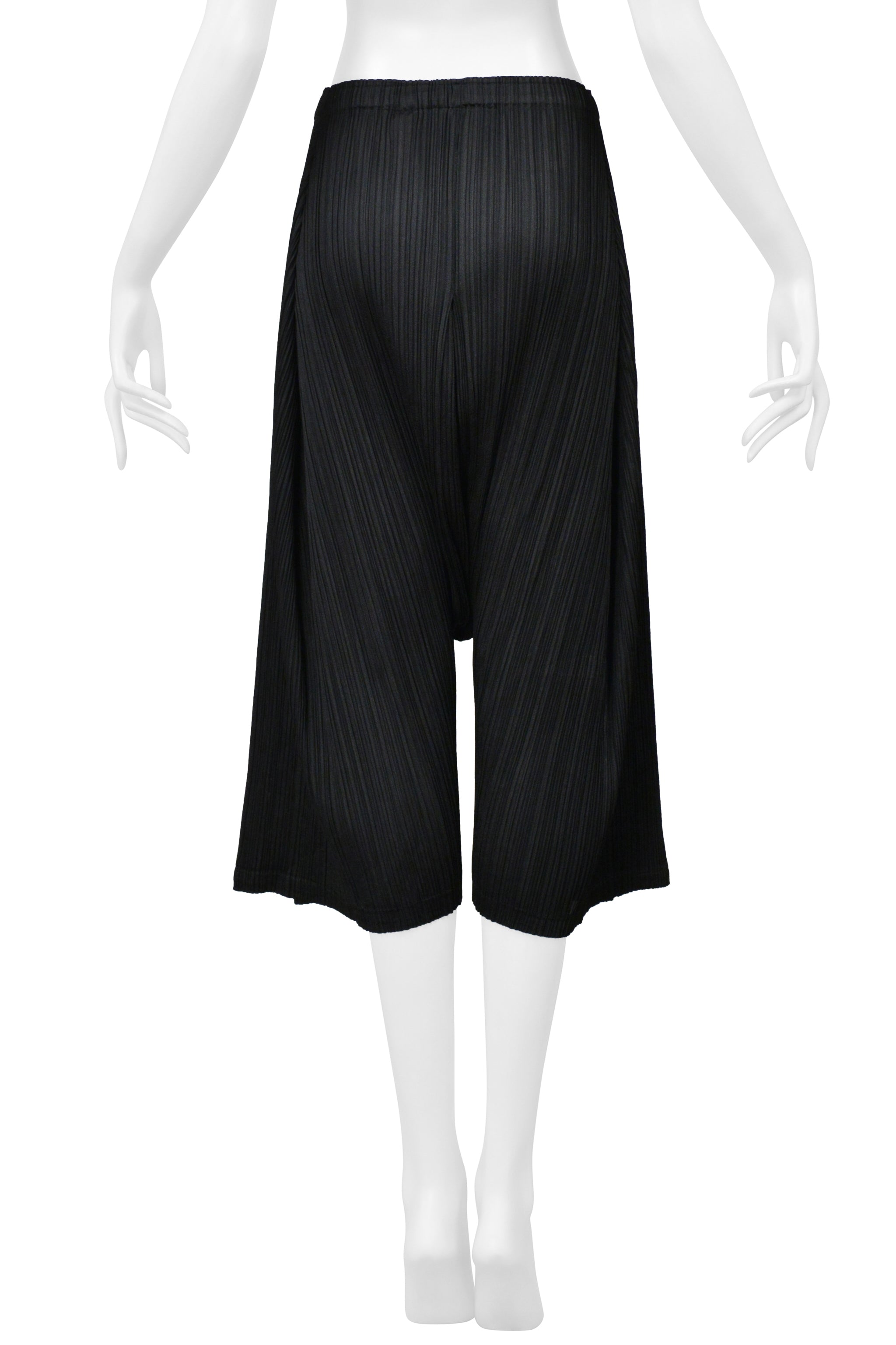 ISSEY MIYAKE PLEATS PLEASE BLACK PLEATED HAREM PANTS 1998-99
