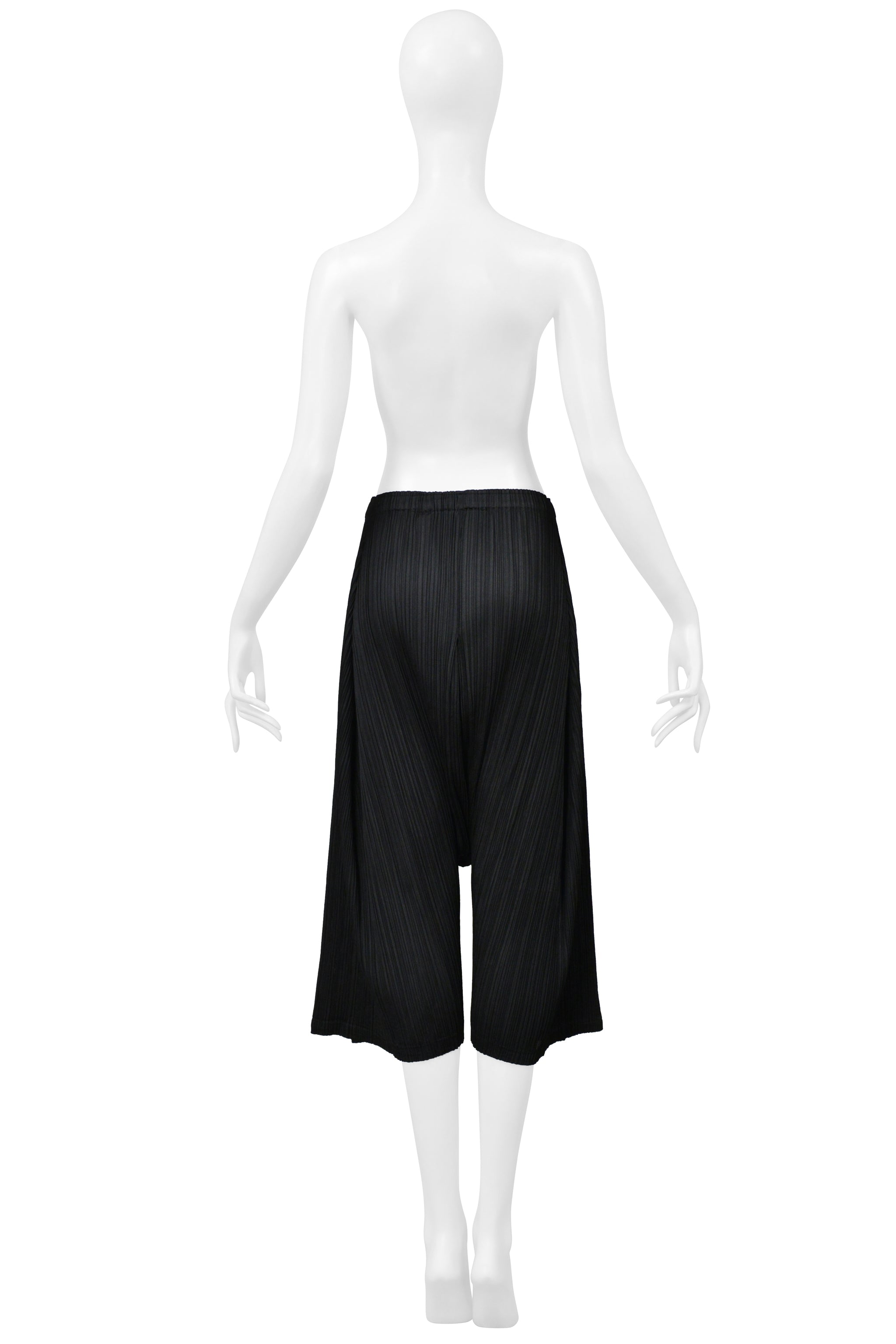 ISSEY MIYAKE PLEATS PLEASE BLACK PLEATED HAREM PANTS 1998-99