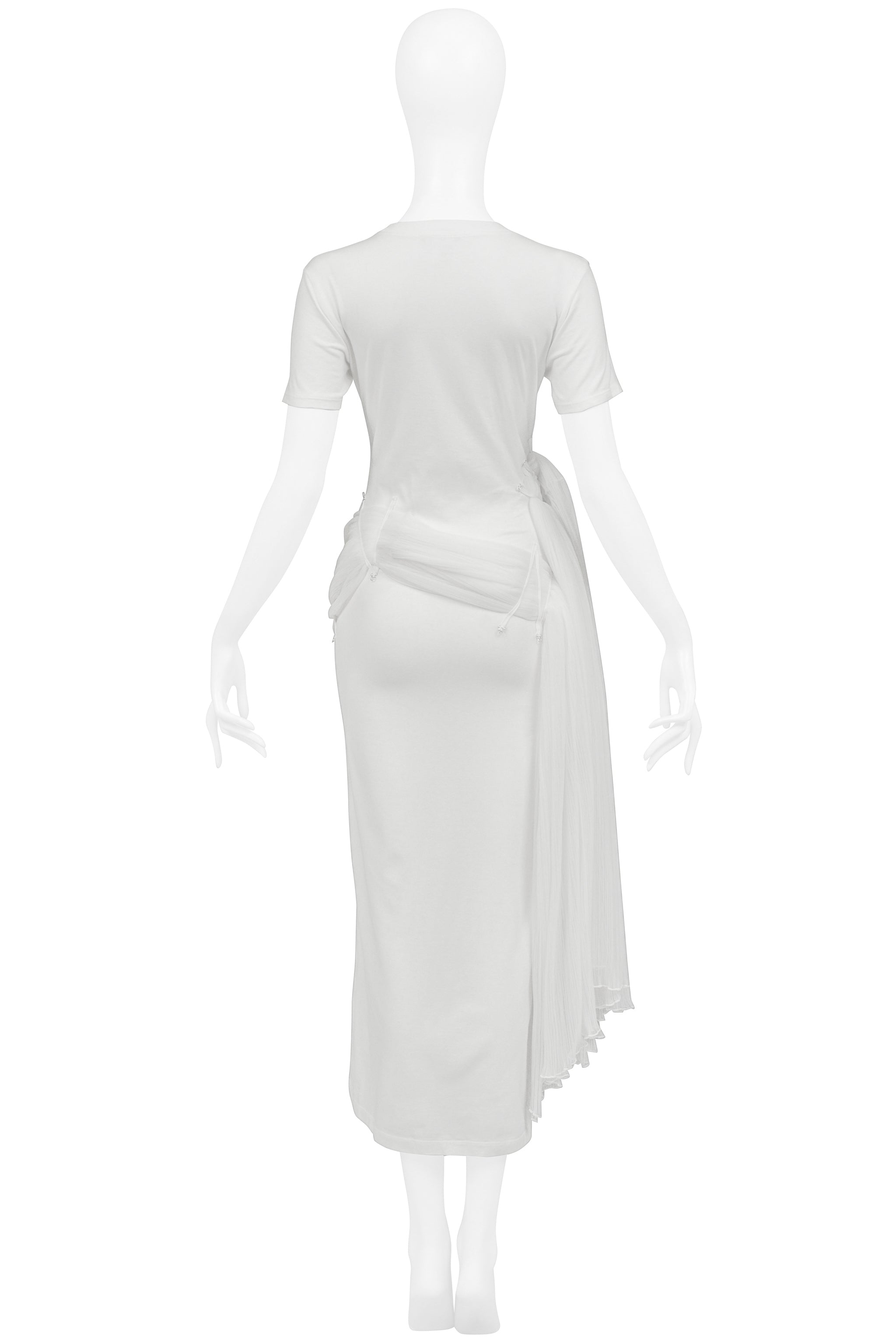 ISSEY MIYAKE ICONIC WHITE GODDESS CONCEPT DRESS 2003