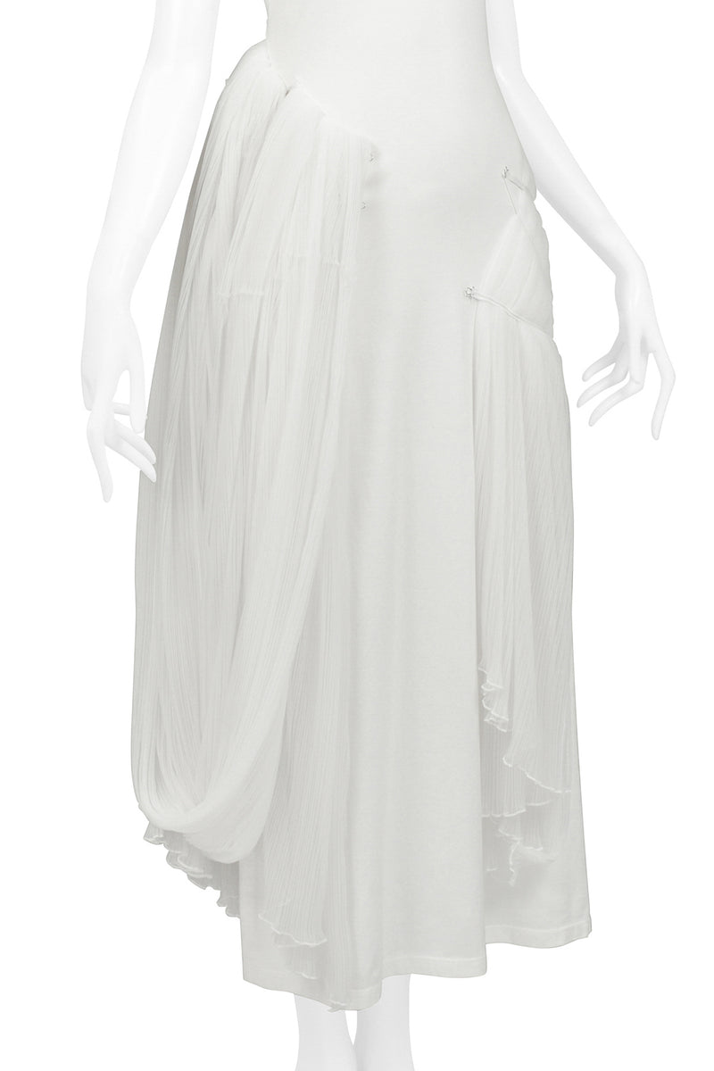 ISSEY MIYAKE ICONIC WHITE GODDESS CONCEPT DRESS 2003