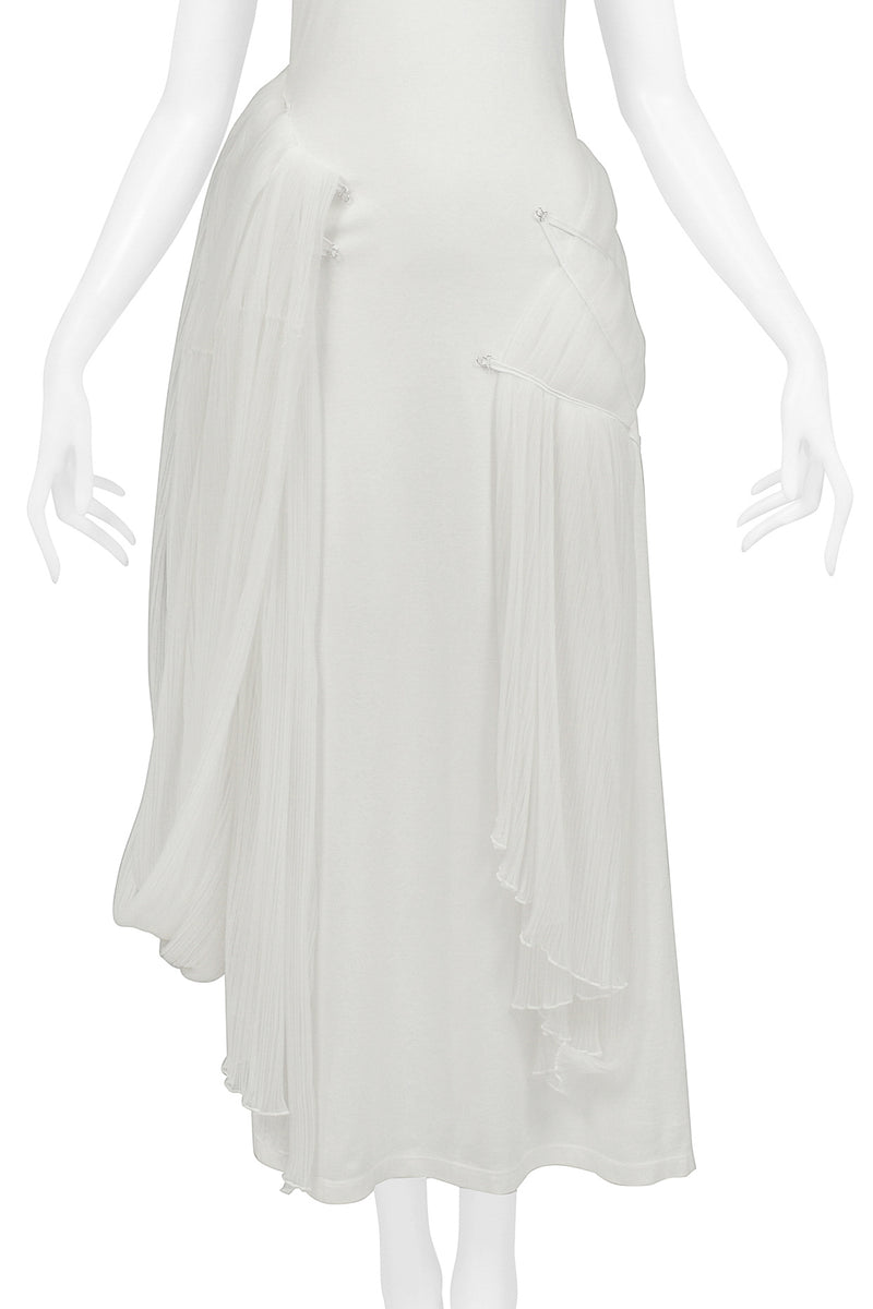 ISSEY MIYAKE ICONIC WHITE GODDESS CONCEPT DRESS 2003