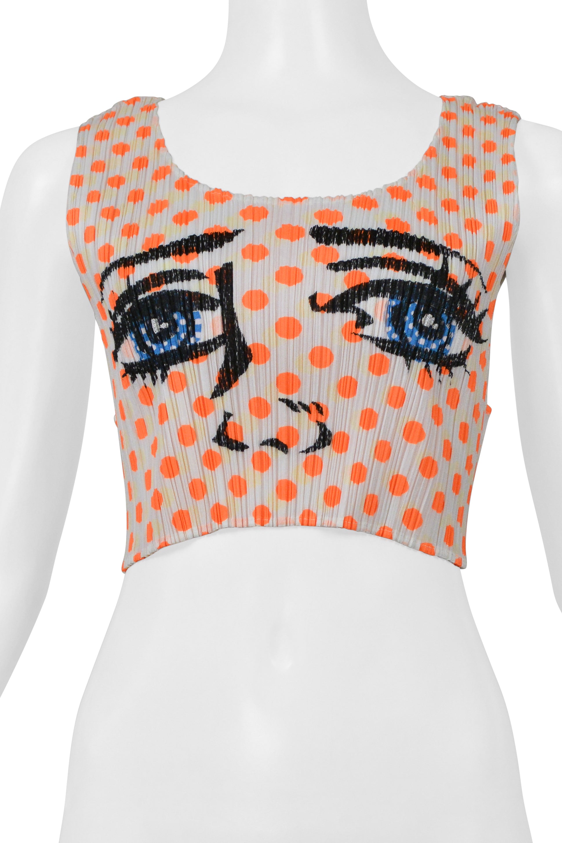 ISSEY MIYAKE PLEATS PLEASE EYE GRAPHIC TOP