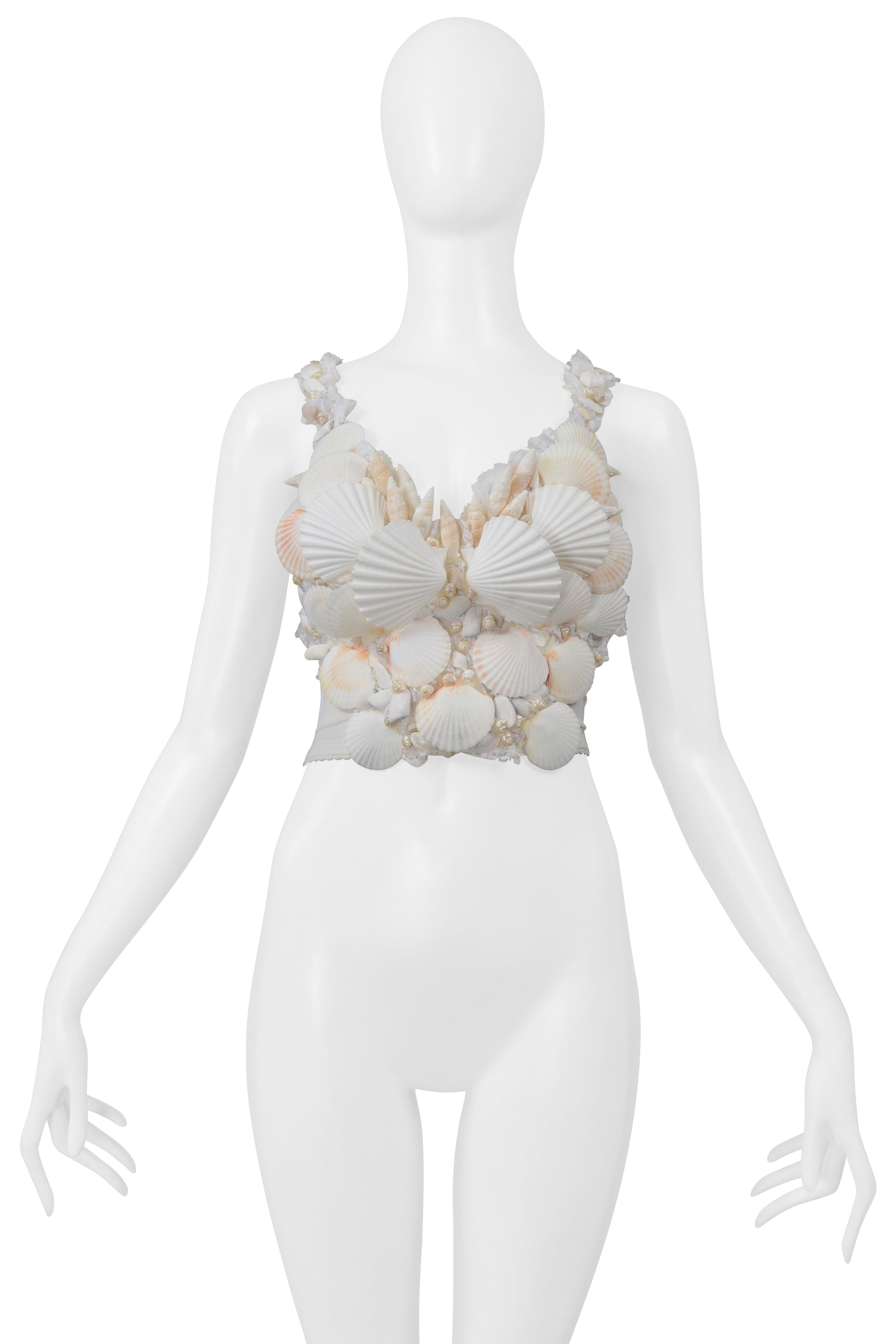 VINTAGE CORSET TOP WITH SEASHELLS