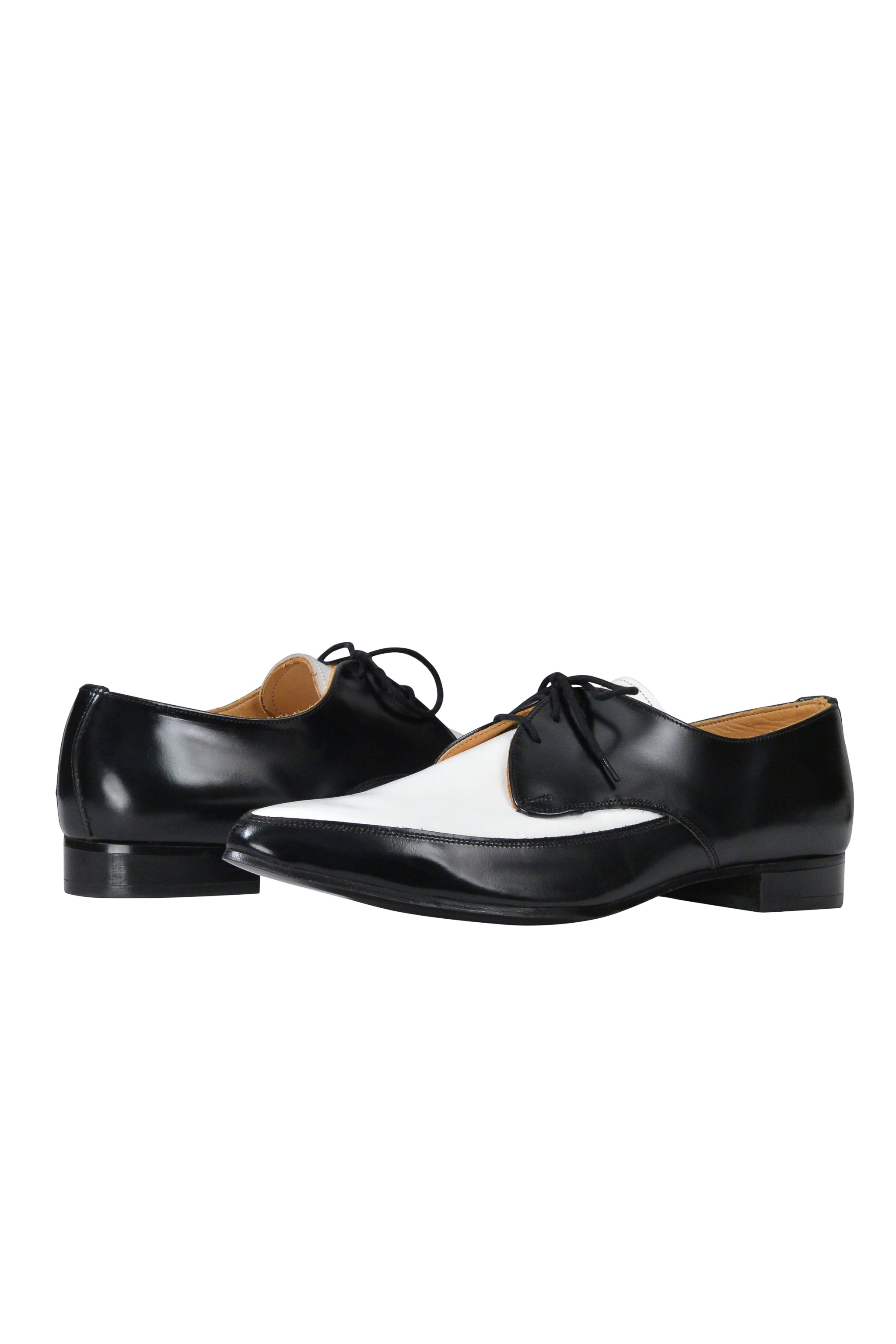 GEORGE COX BLACK AND WHITE SHOES