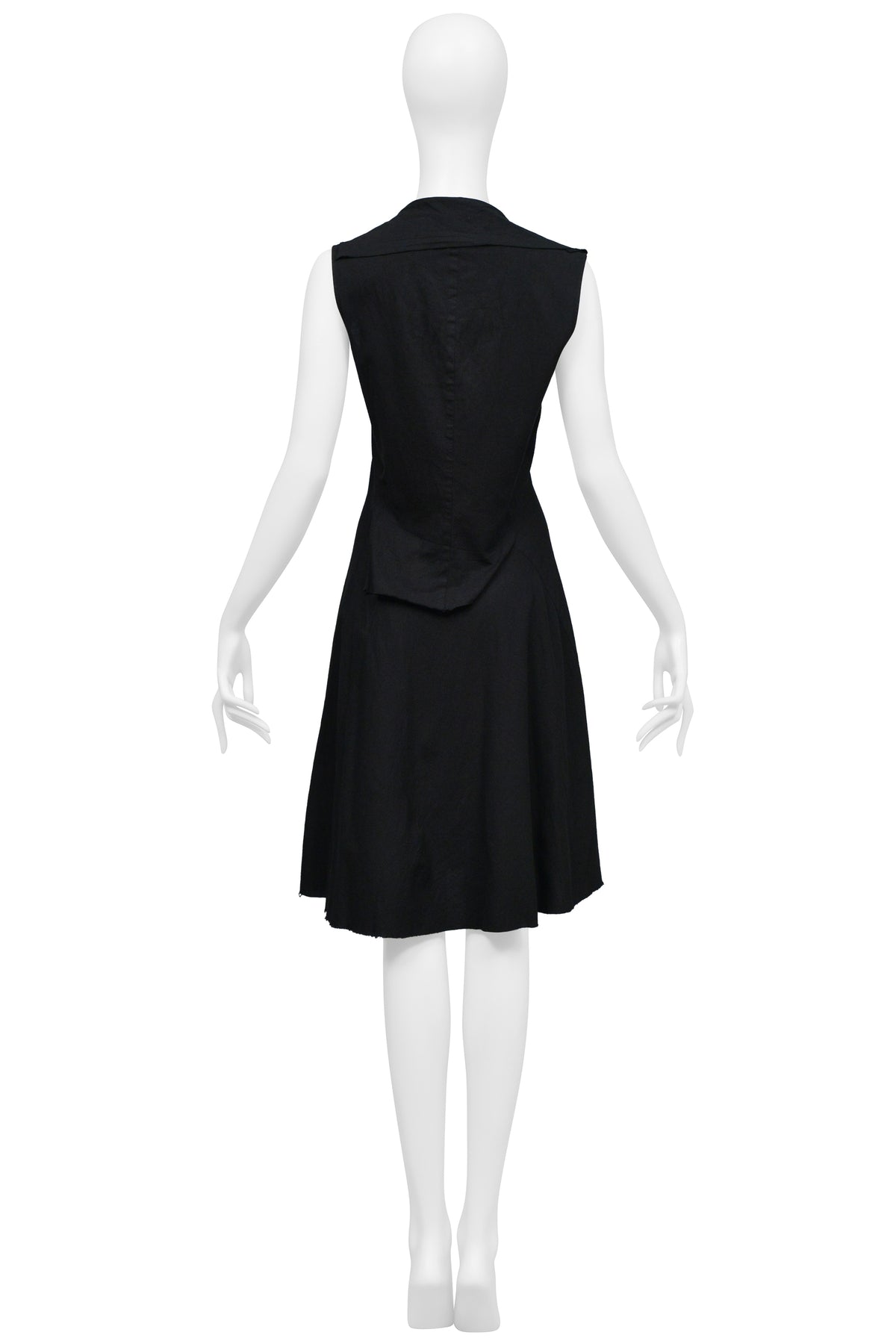 JUNYA WATANABE BLACK ZIPPER COLLAR DRESS 2005