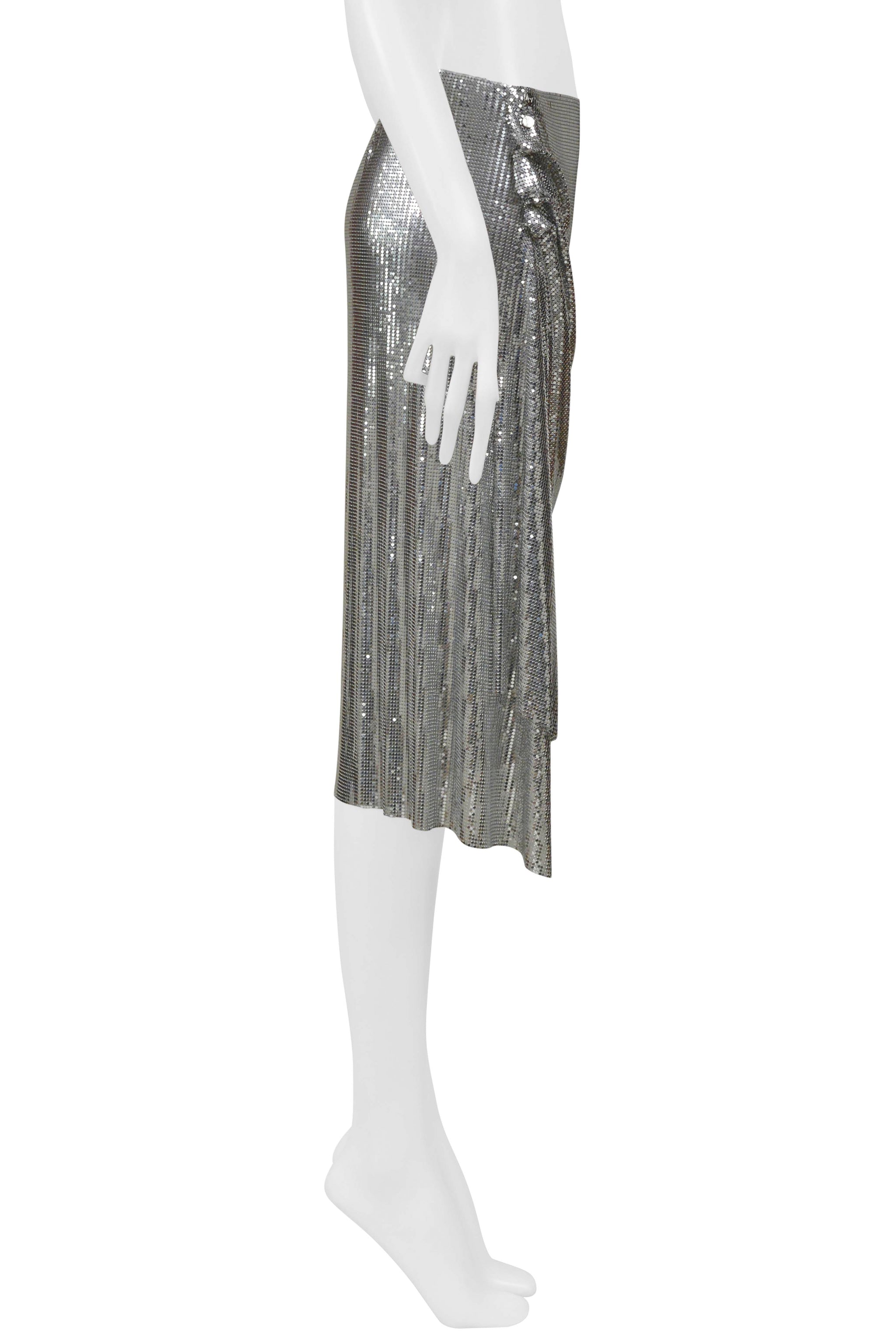 PACO RABANNE METAL CHAINMAIL SKIRT C. 2017