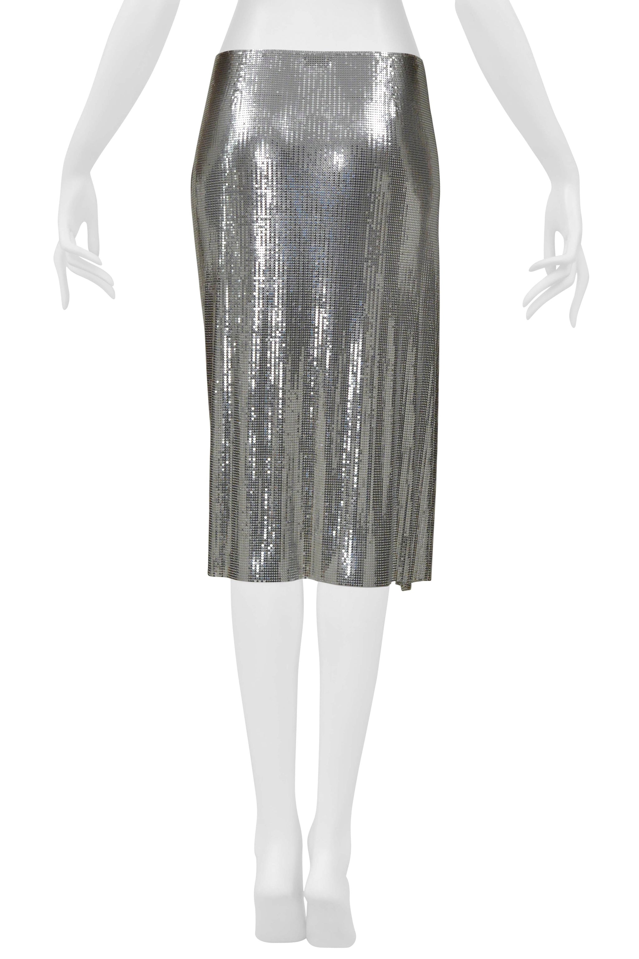 PACO RABANNE METAL CHAINMAIL SKIRT C. 2017