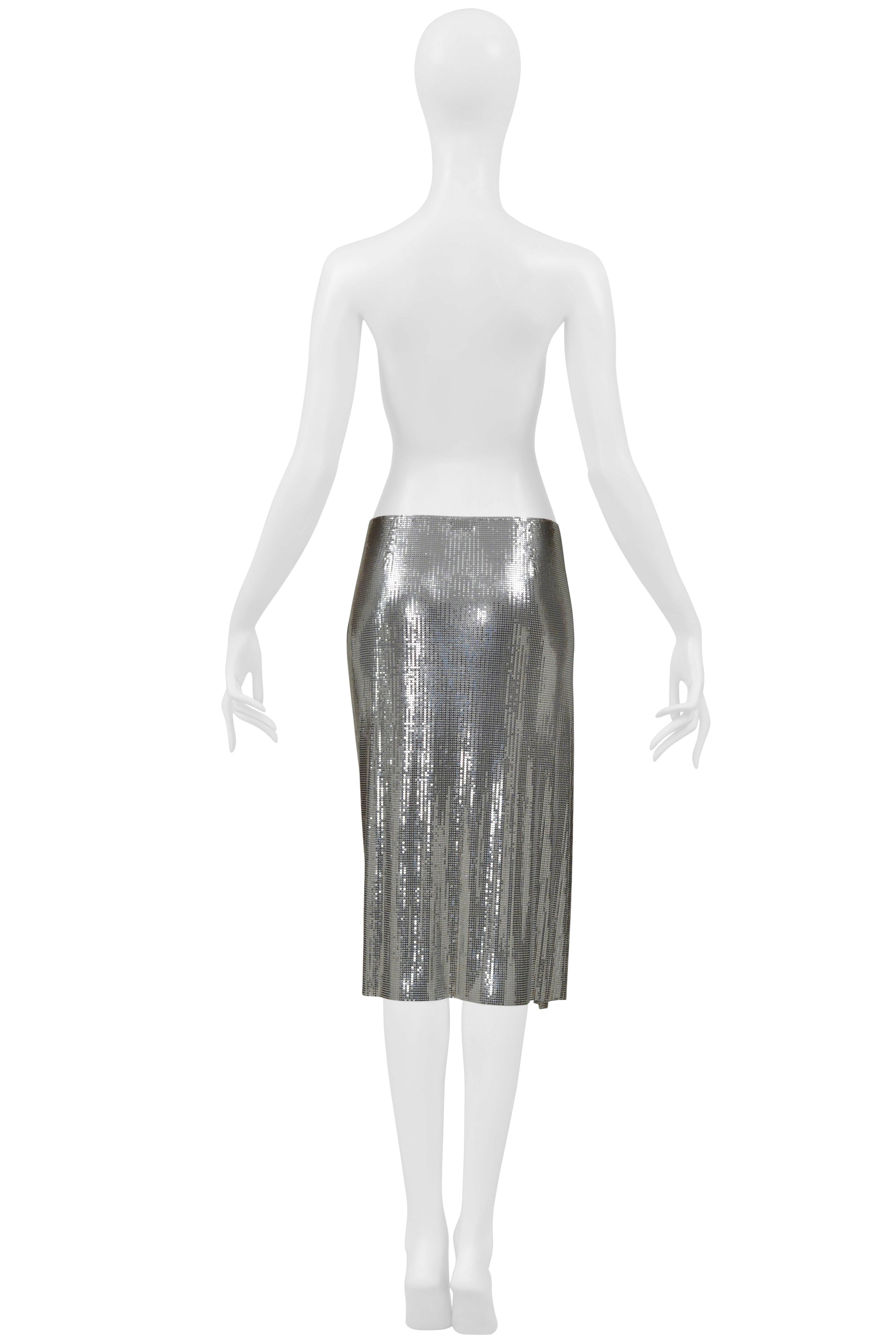 PACO RABANNE METAL CHAINMAIL SKIRT C. 2017