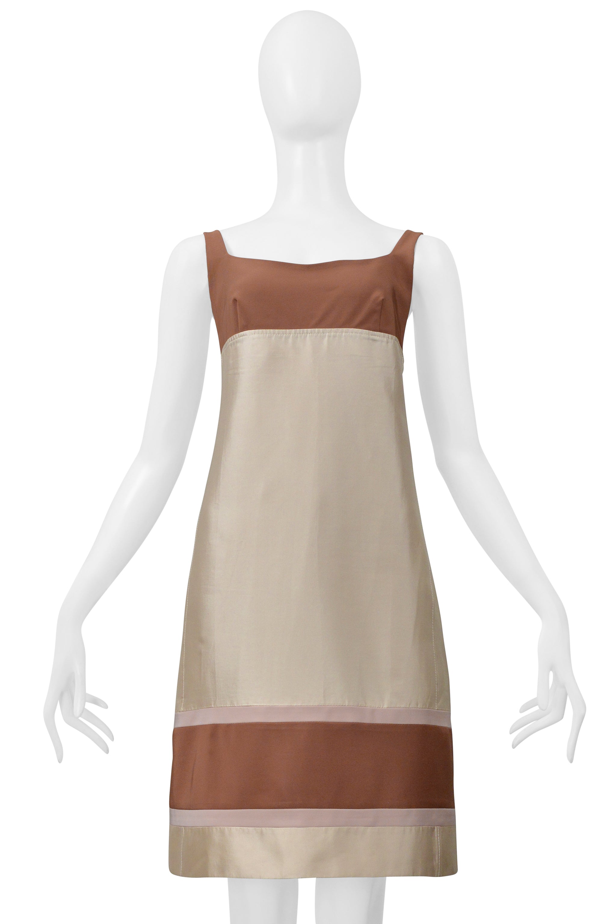 PRADA OFF-WHITE MINIMAL DAY DRESS 1996