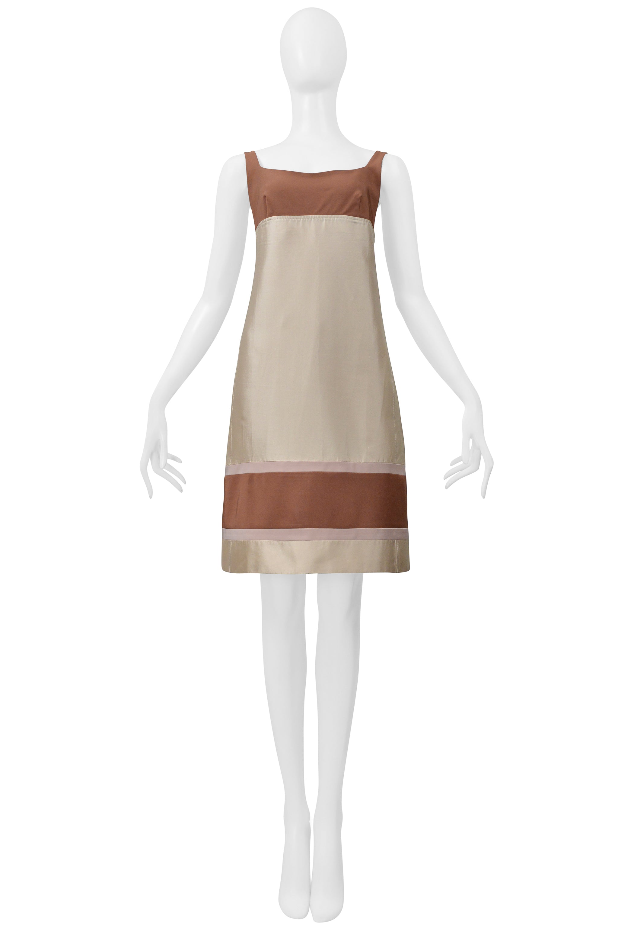 PRADA OFF-WHITE MINIMAL DAY DRESS 1996