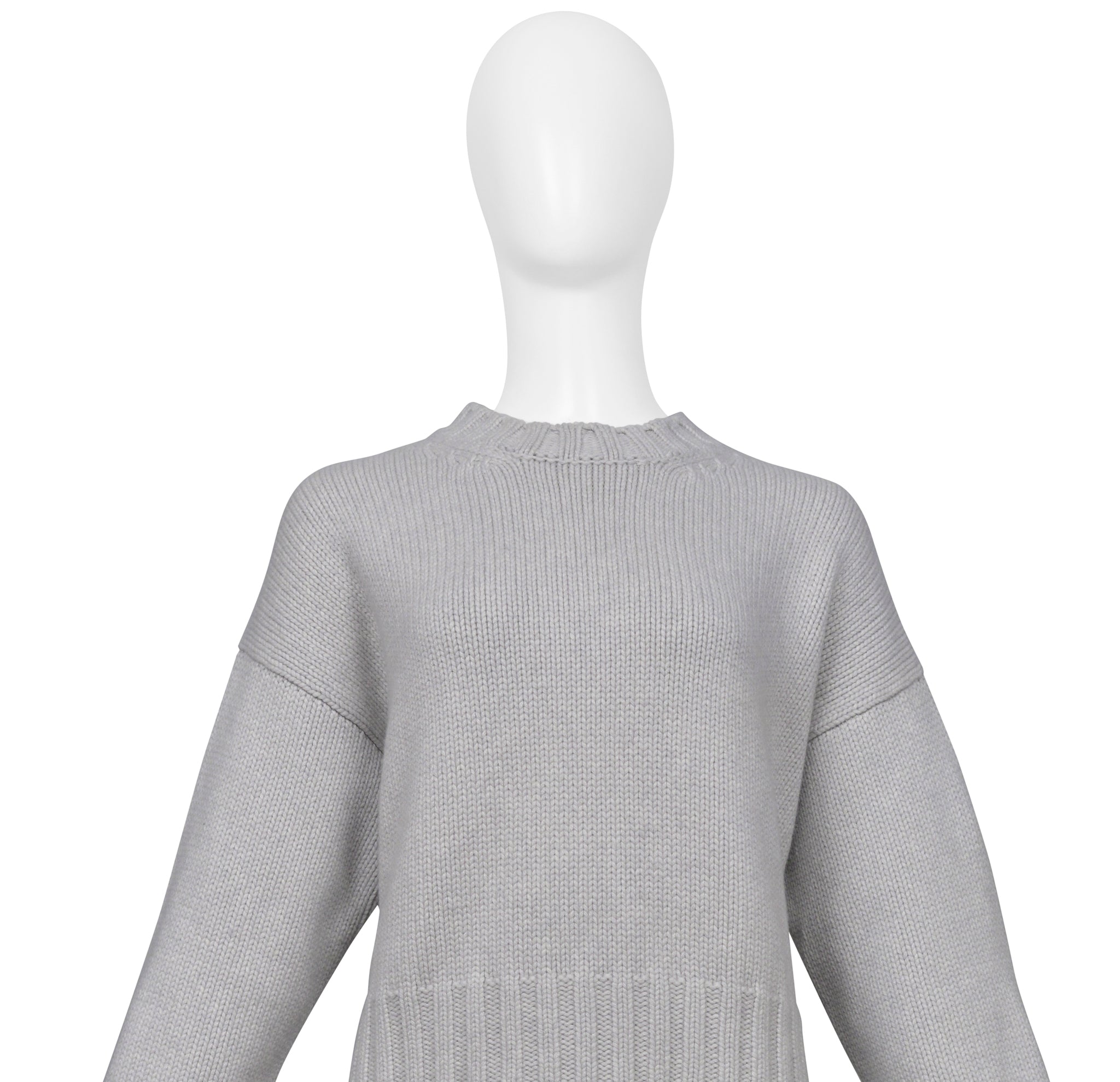 PRADA LIGHT GREY CASHMERE SWEATER 2019