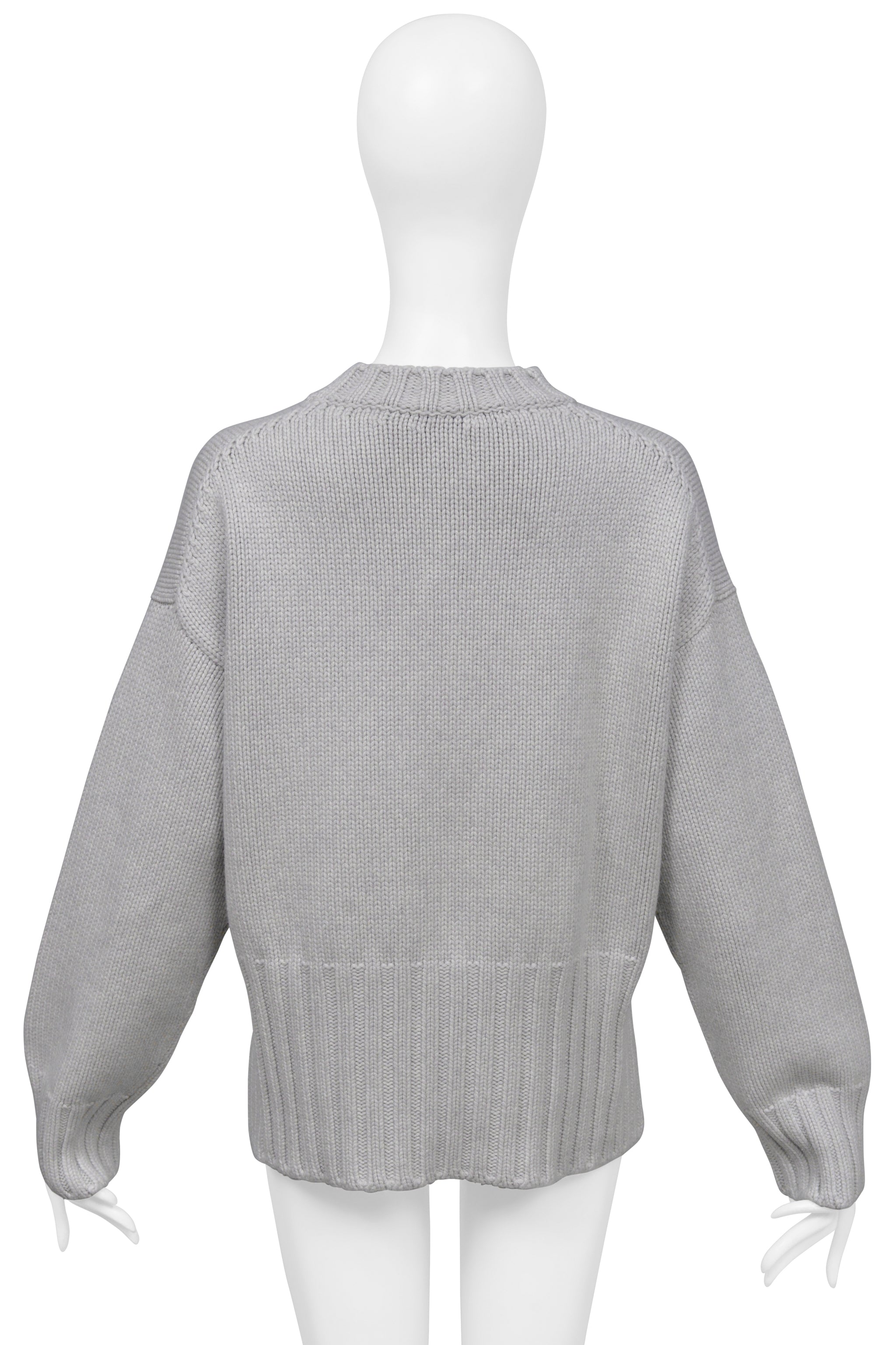 PRADA LIGHT GREY CASHMERE SWEATER 2019
