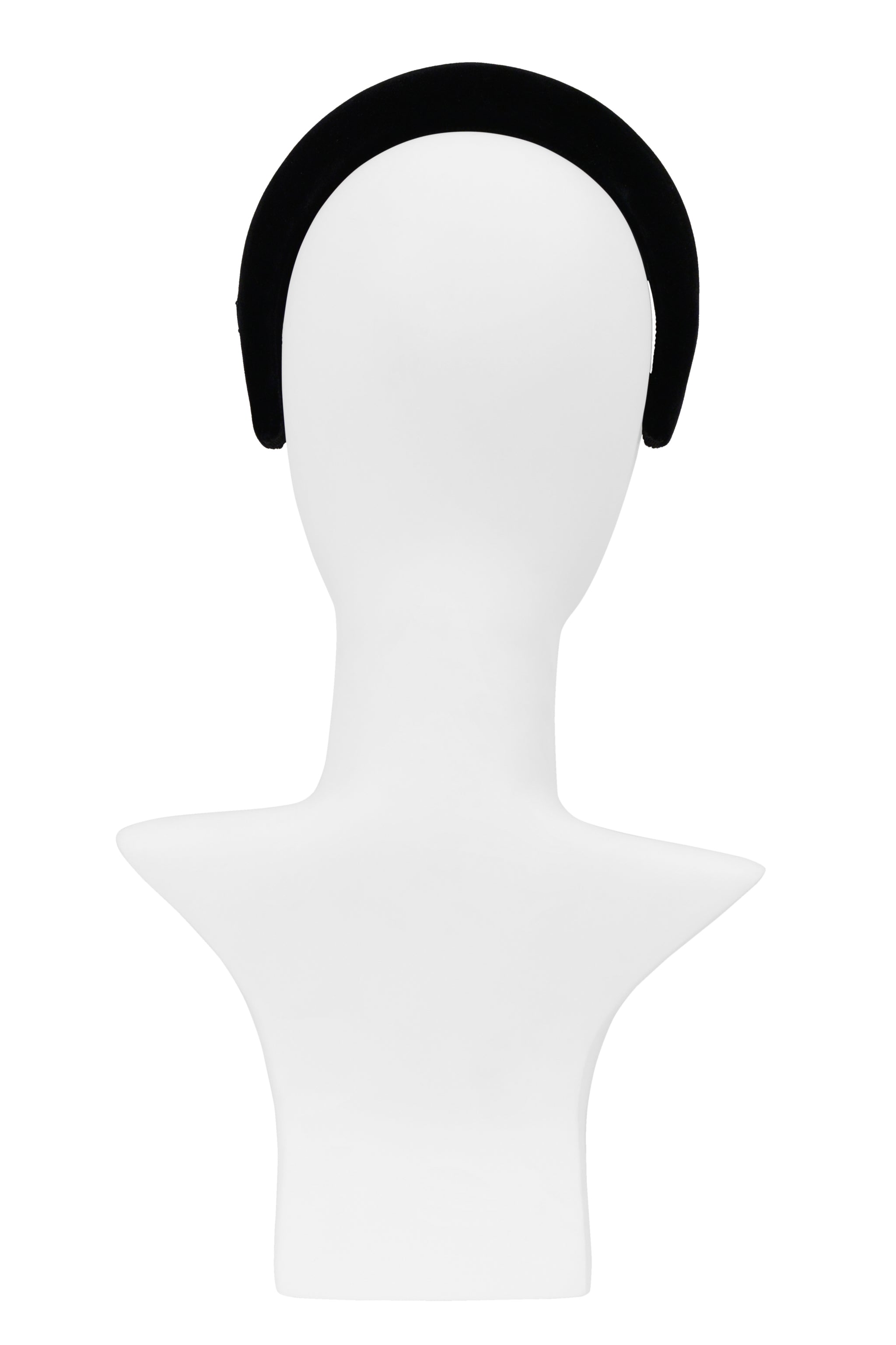 PRADA BLACK VELVET PADDED HEADBAND