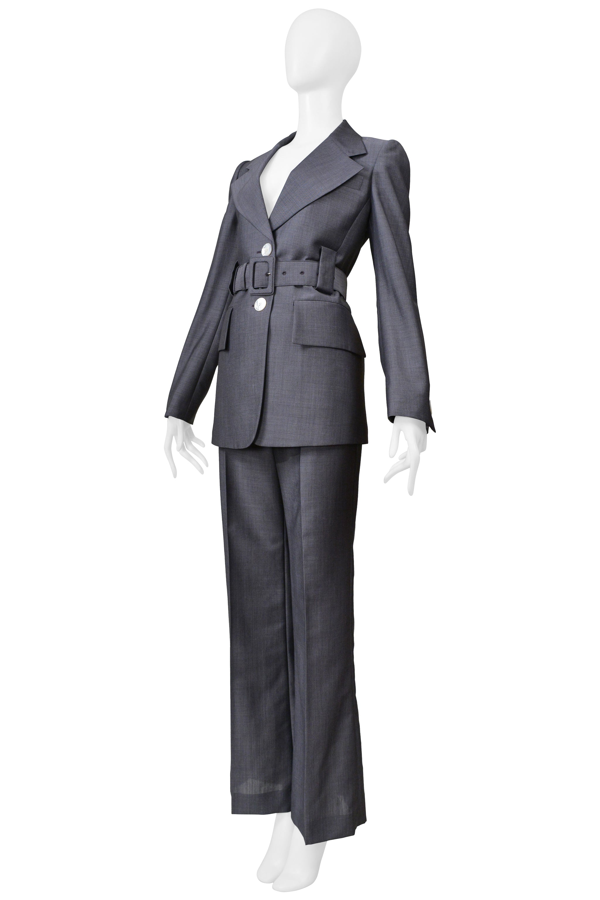 PRADA GREY SUIT JACKET AND PANTS 2020