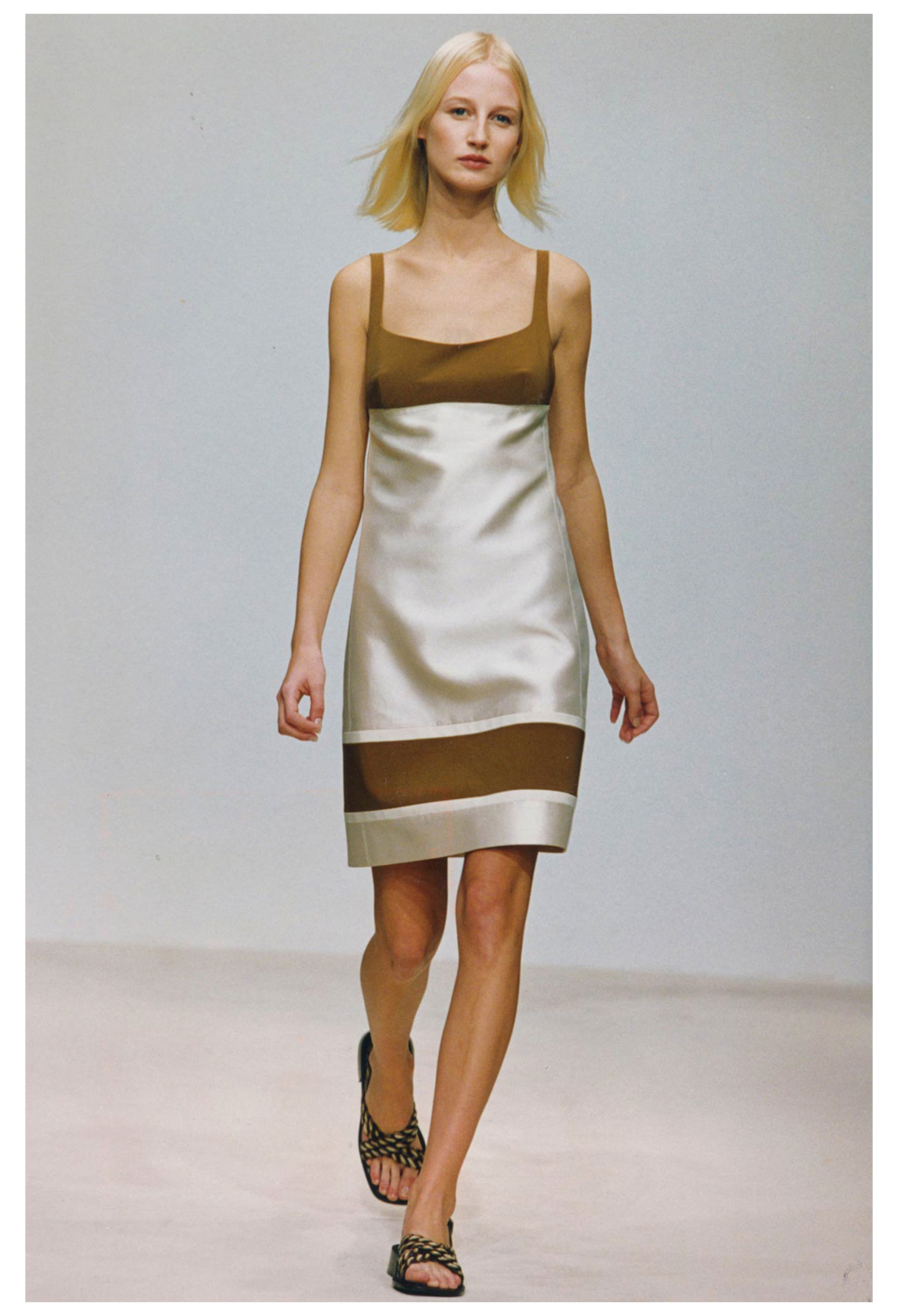 PRADA OFF-WHITE MINIMAL DAY DRESS 1996