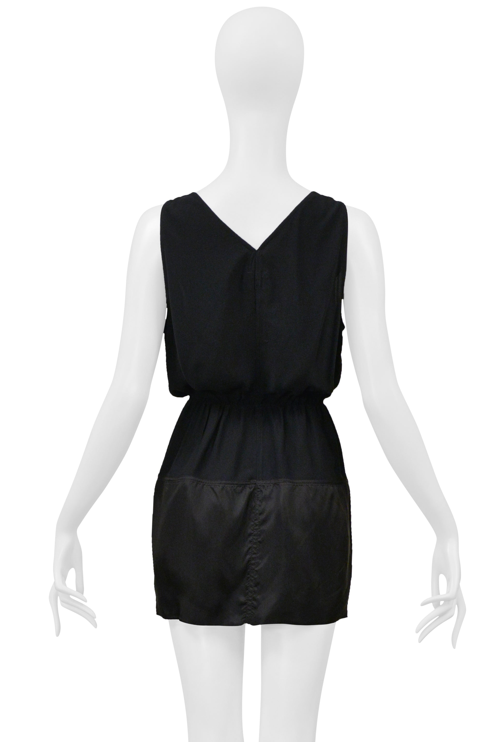 RICK OWENS BLACK TUNIC DRESS 2019