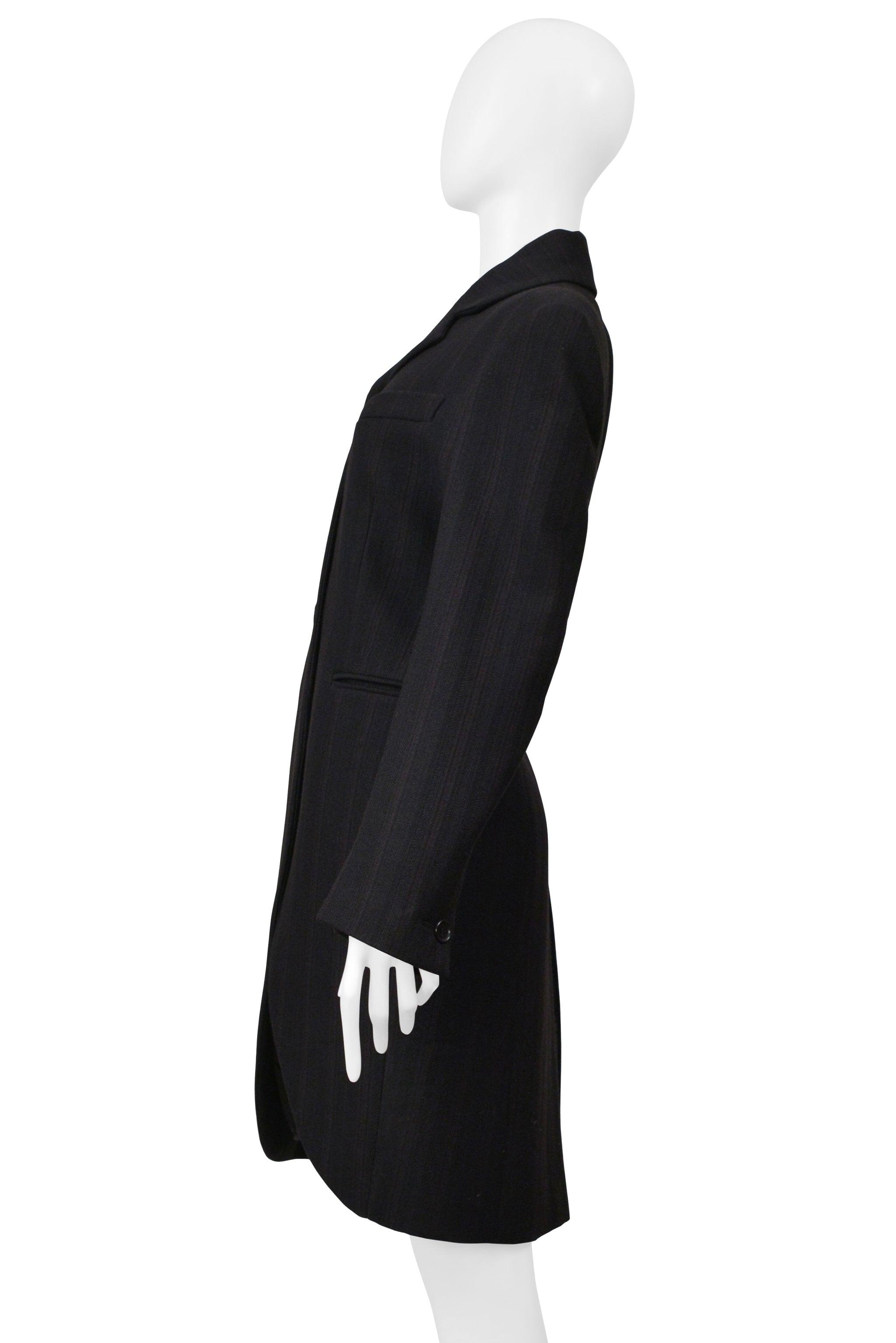 ROMEO GIGLI BLACK WOOL RIDING JACKET