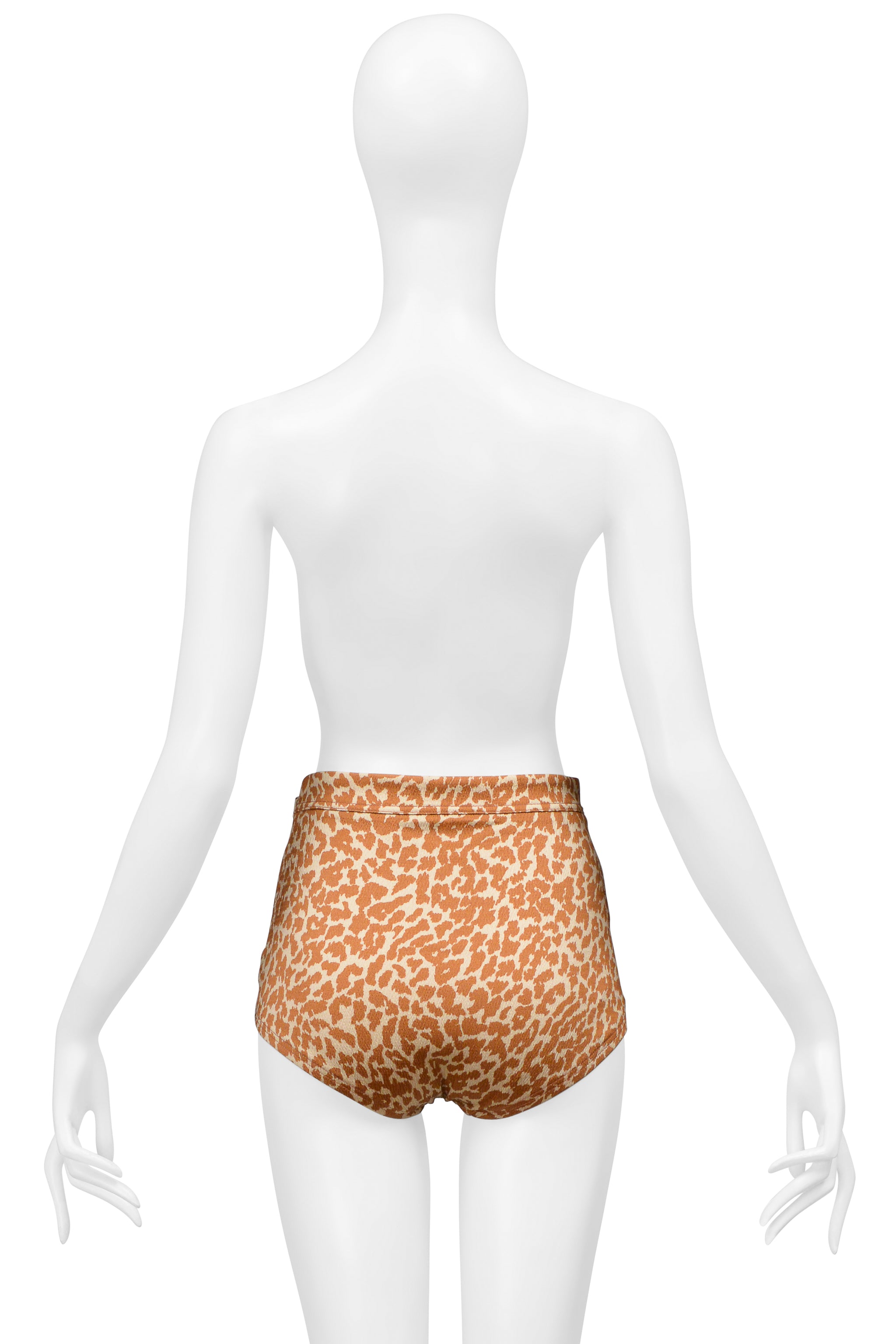 SAINT LAURENT PARIS LEOPARD MINI SHORTS 2020