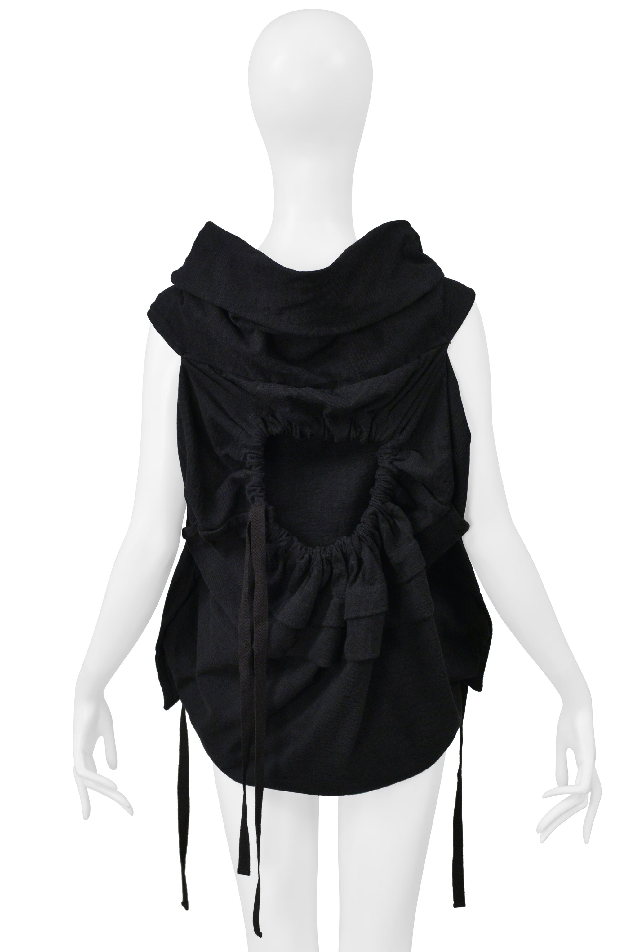 TAO FOR COMME DES GARCONS BLACK SWEATSHIRT TOP 2005