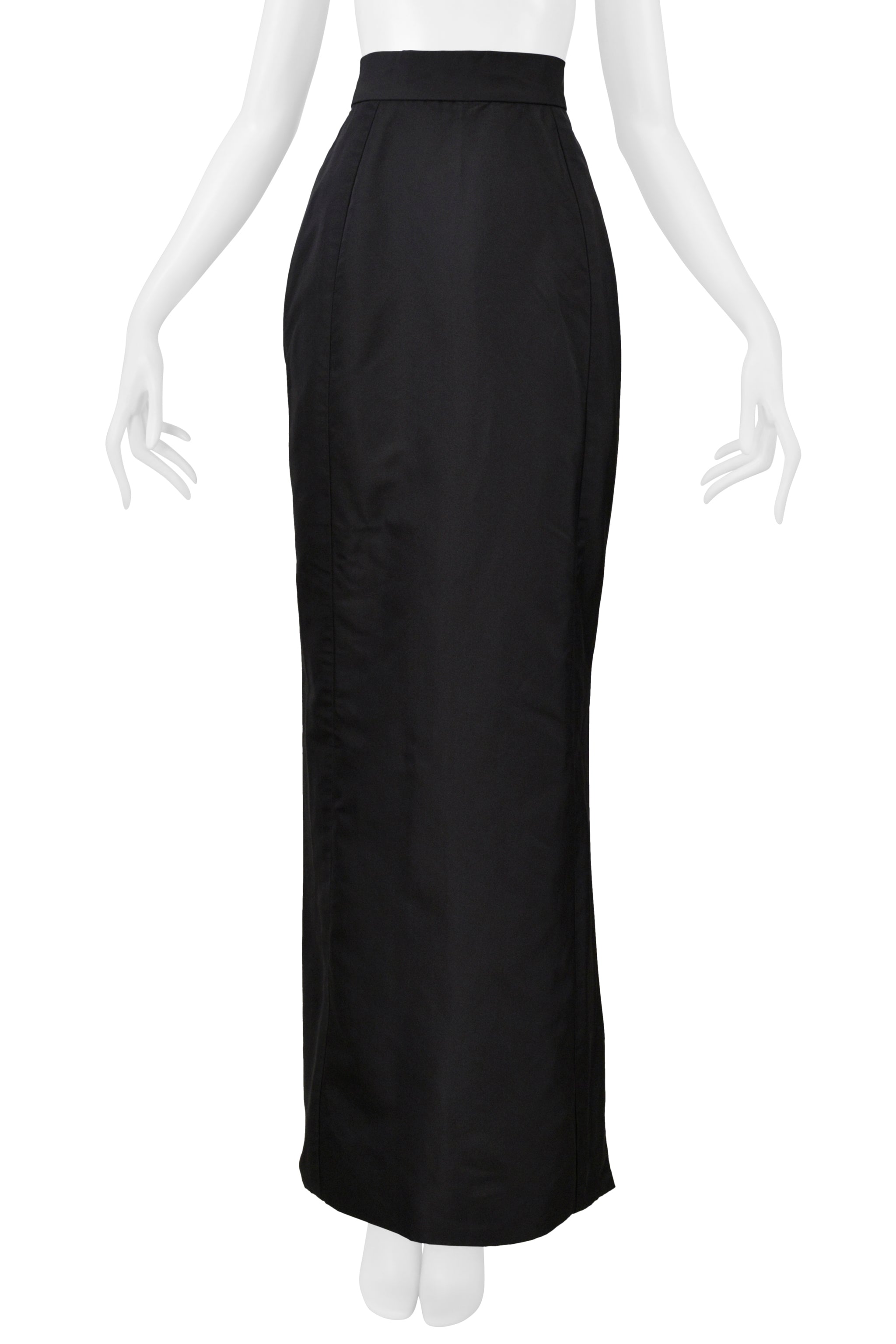 VIVIENNE WESTWOOD GOLD LABEL COUTURE BLACK SILK EVENING SKIRT 1997