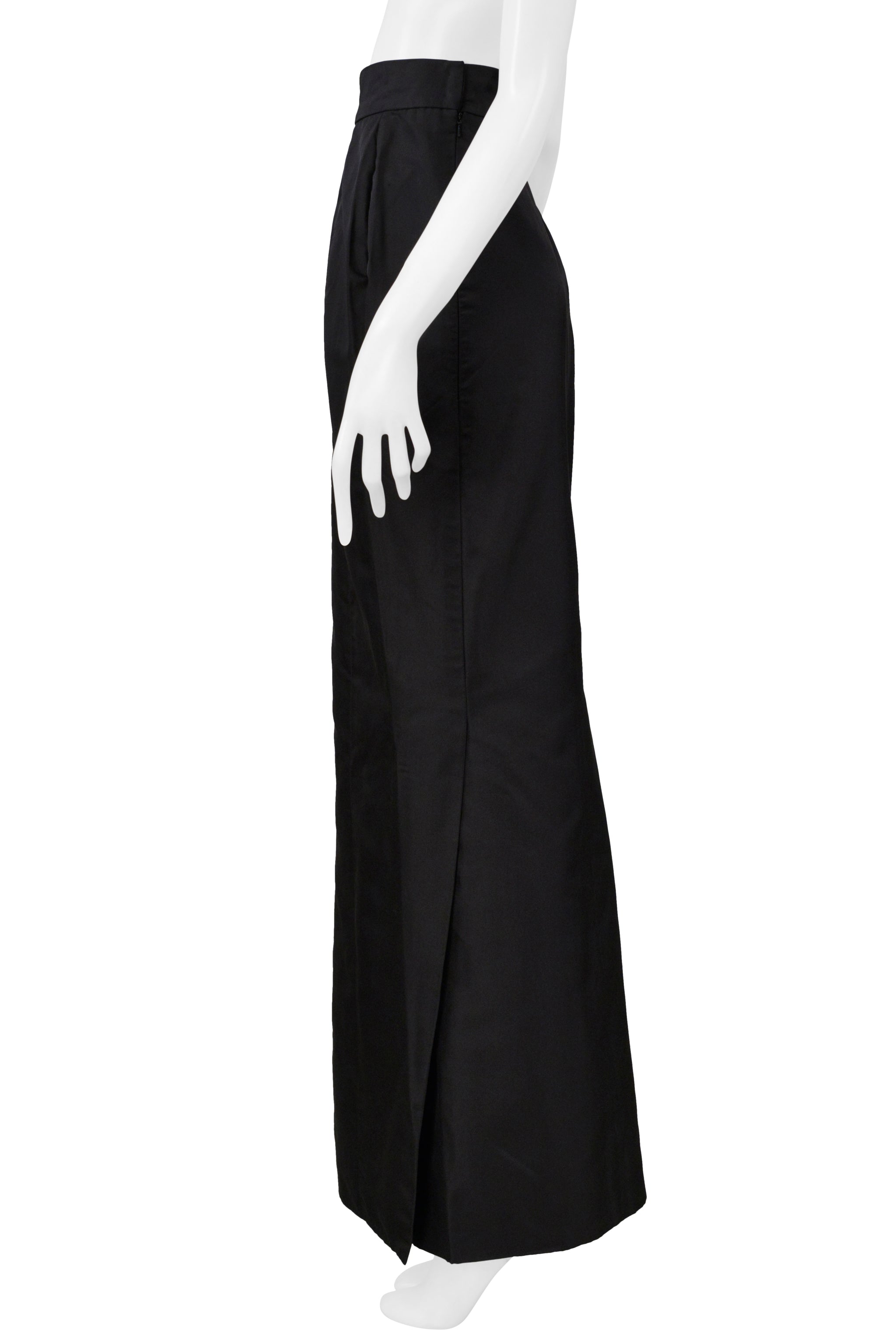 VIVIENNE WESTWOOD GOLD LABEL COUTURE BLACK SILK EVENING SKIRT 1997