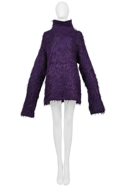 Baum Un Pferdgarten Women's Purple Mohair Blend Mockneck