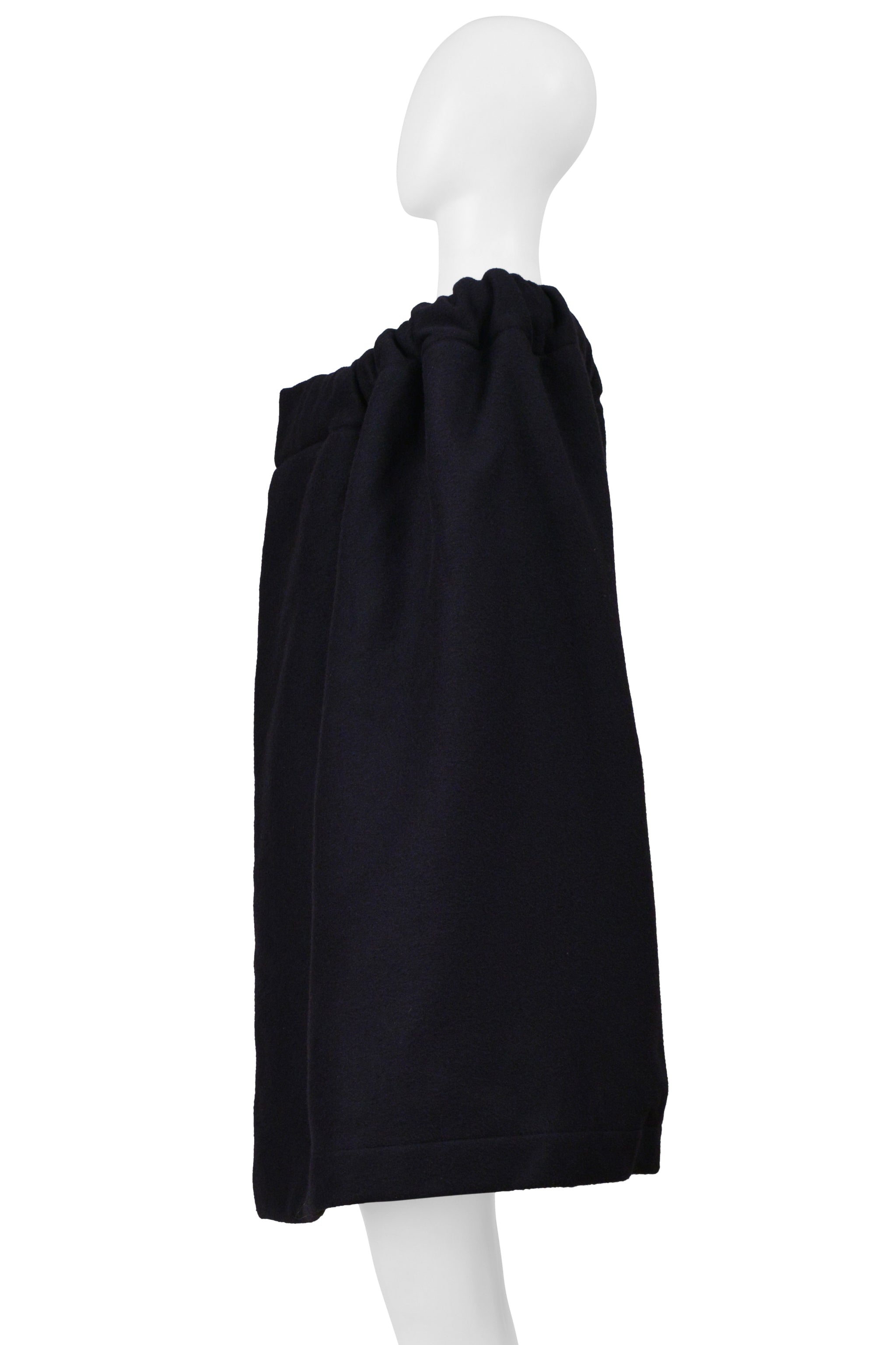YOHJI YAMAMOTO NAVY WOOL CAPE 1999-2000