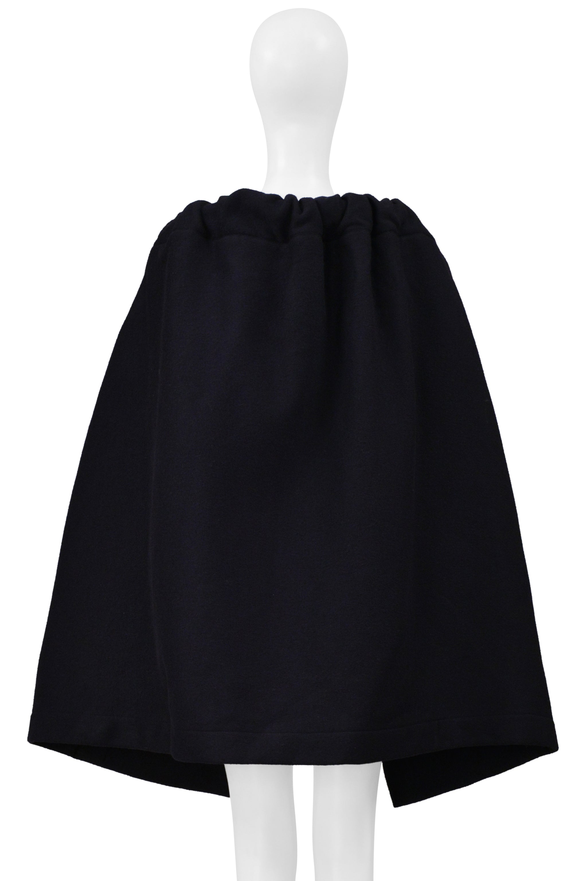 YOHJI YAMAMOTO NAVY WOOL CAPE 1999-2000