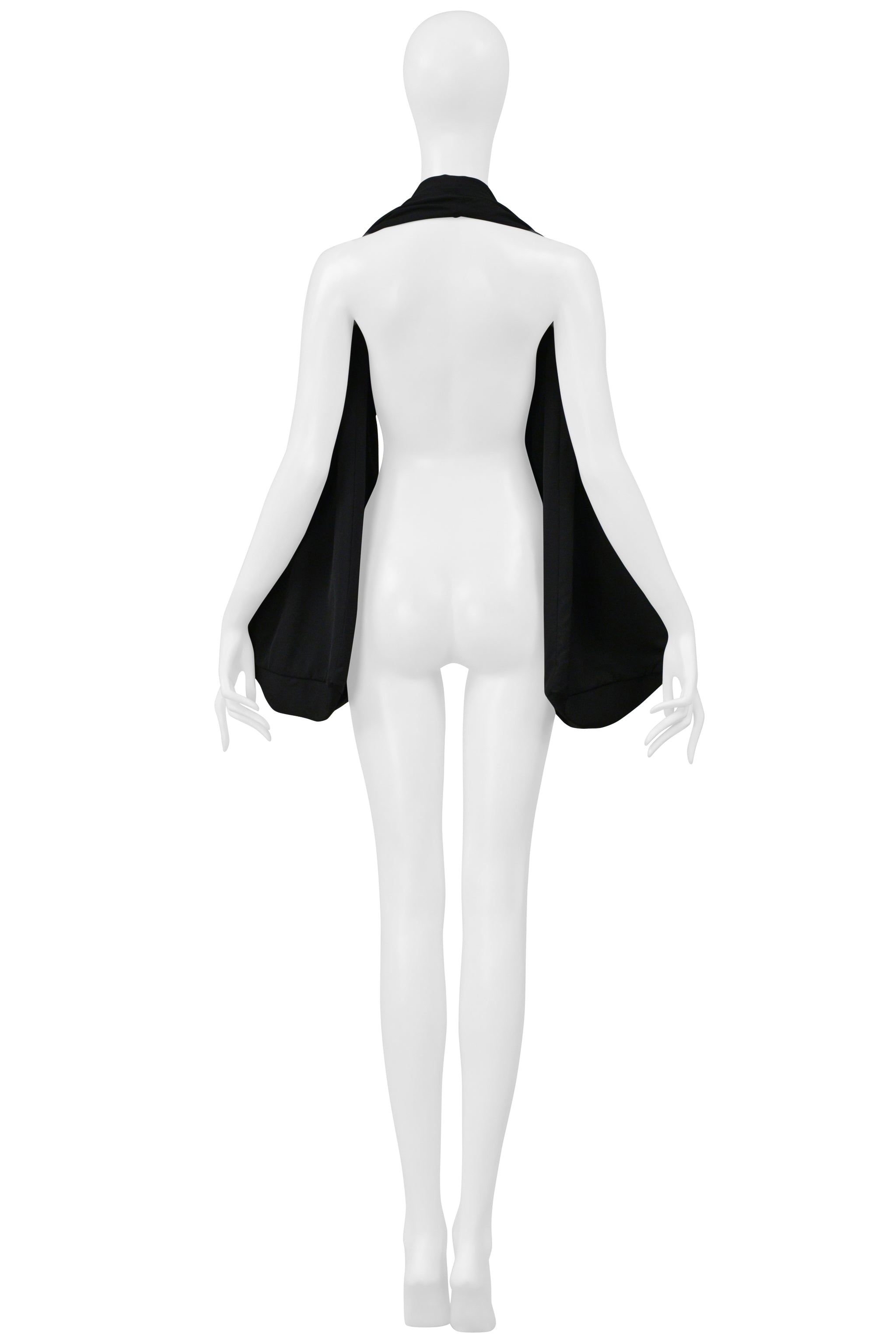 YOHJI YAMAMOTO BLACK WOOL GABARDINE BAG 2001