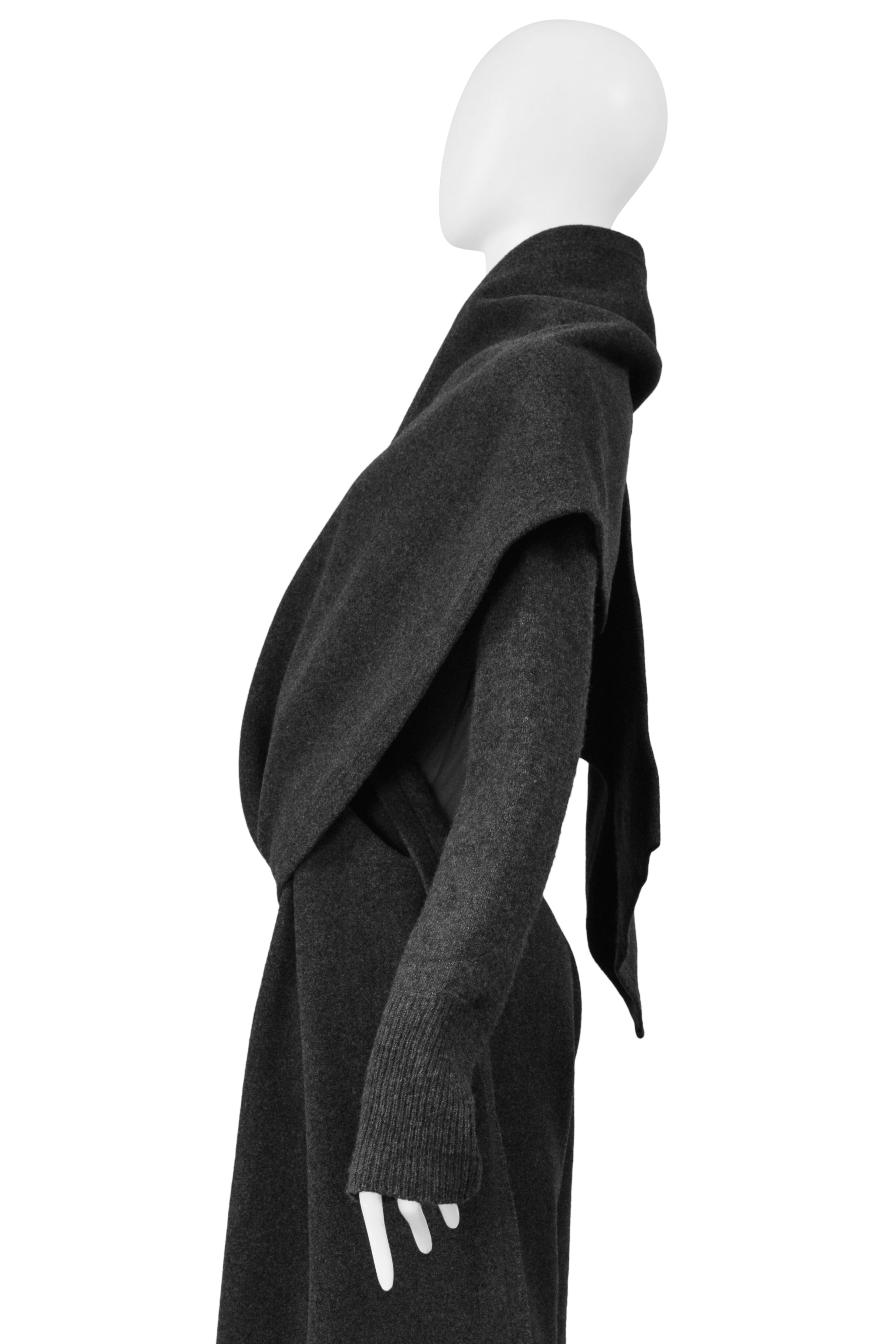 YOHJI YAMAMOTO GRAY MESH TOP & TROUSER PANTS ENSEMBLE 2004-05