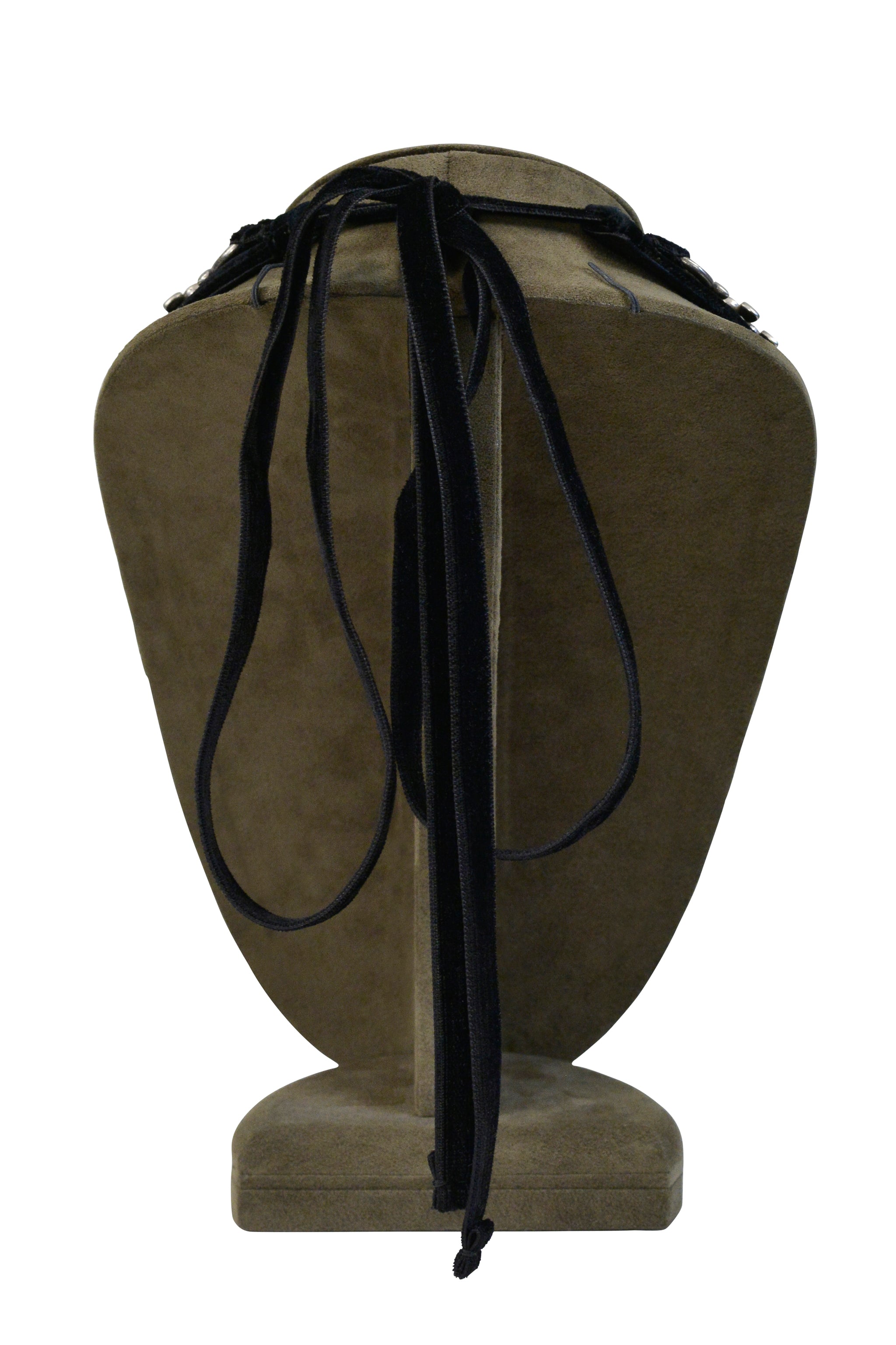 YSL BY TOM FORD CRYSTAL AND SILVER CHUNKY NECKLACE 2002