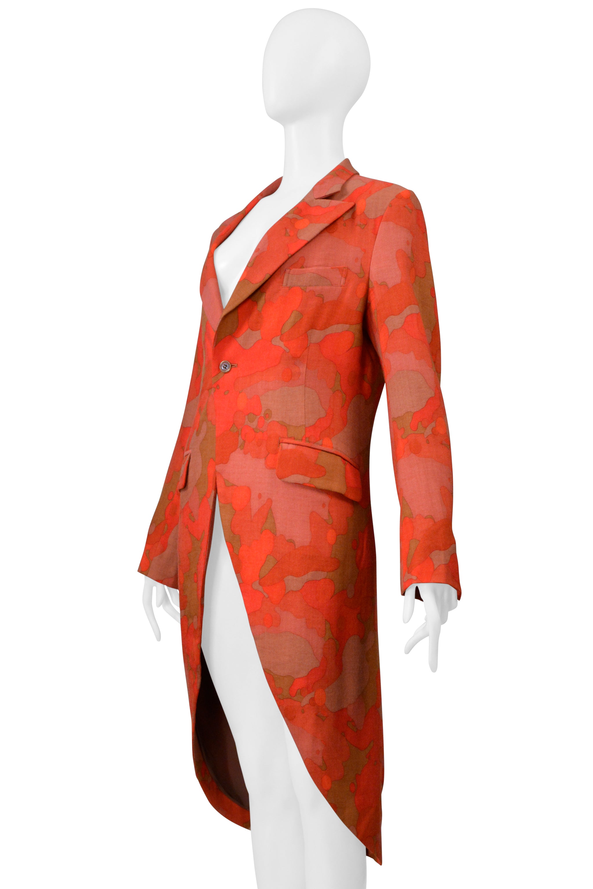 YOHJI YAMAMOTO Y'S RED CAMO BLAZER JACKET 2004-05