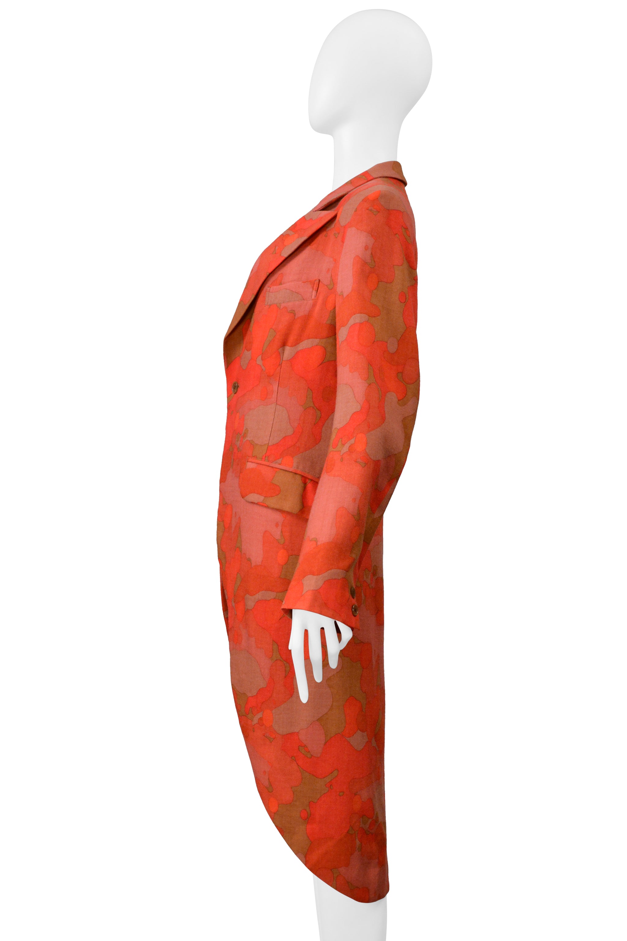 YOHJI YAMAMOTO Y'S RED CAMO BLAZER JACKET 2004-05