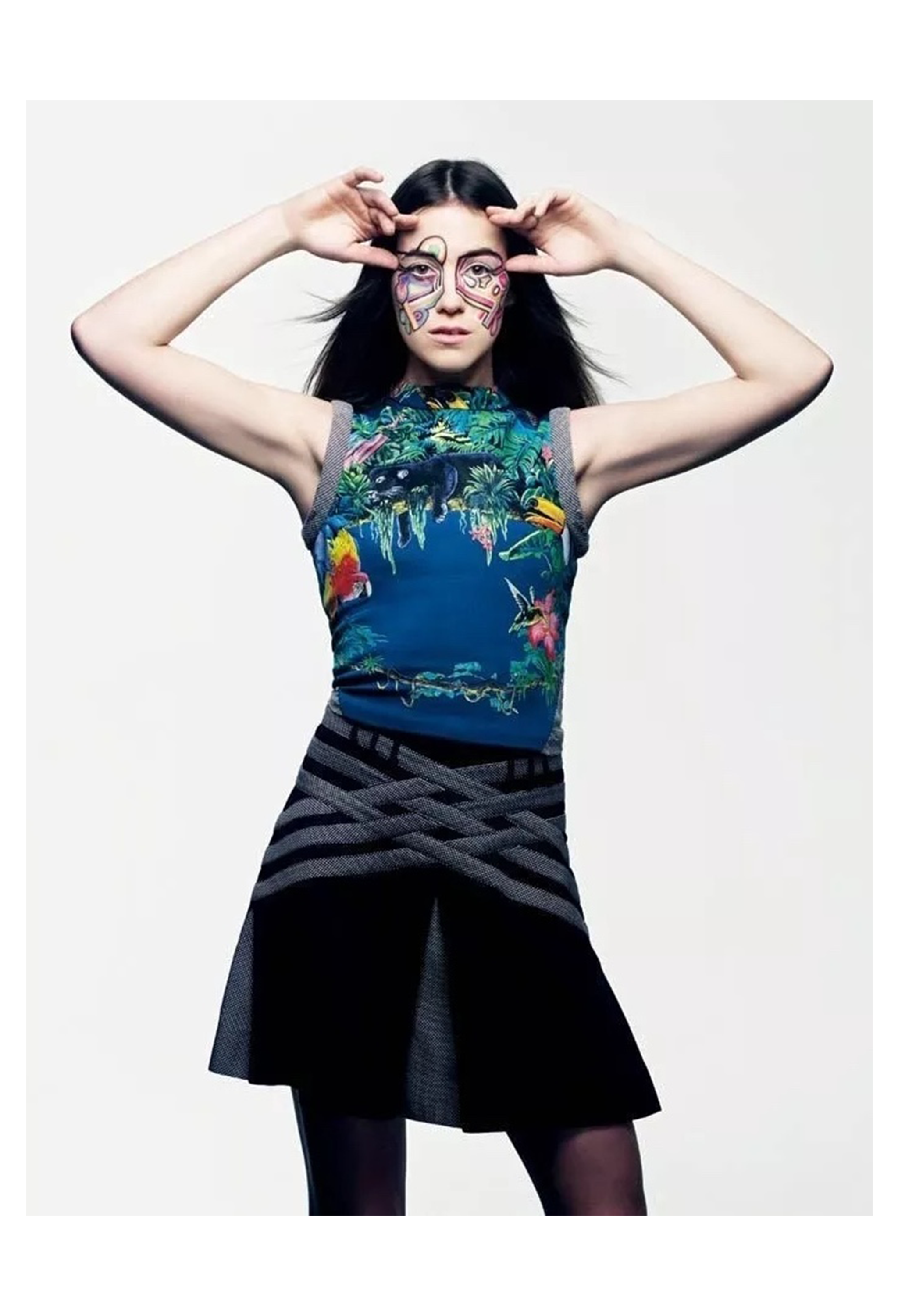 BALENCIAGA BY NICOLAS GHESQUIERE SCUBA TOP & SKIRT 2003