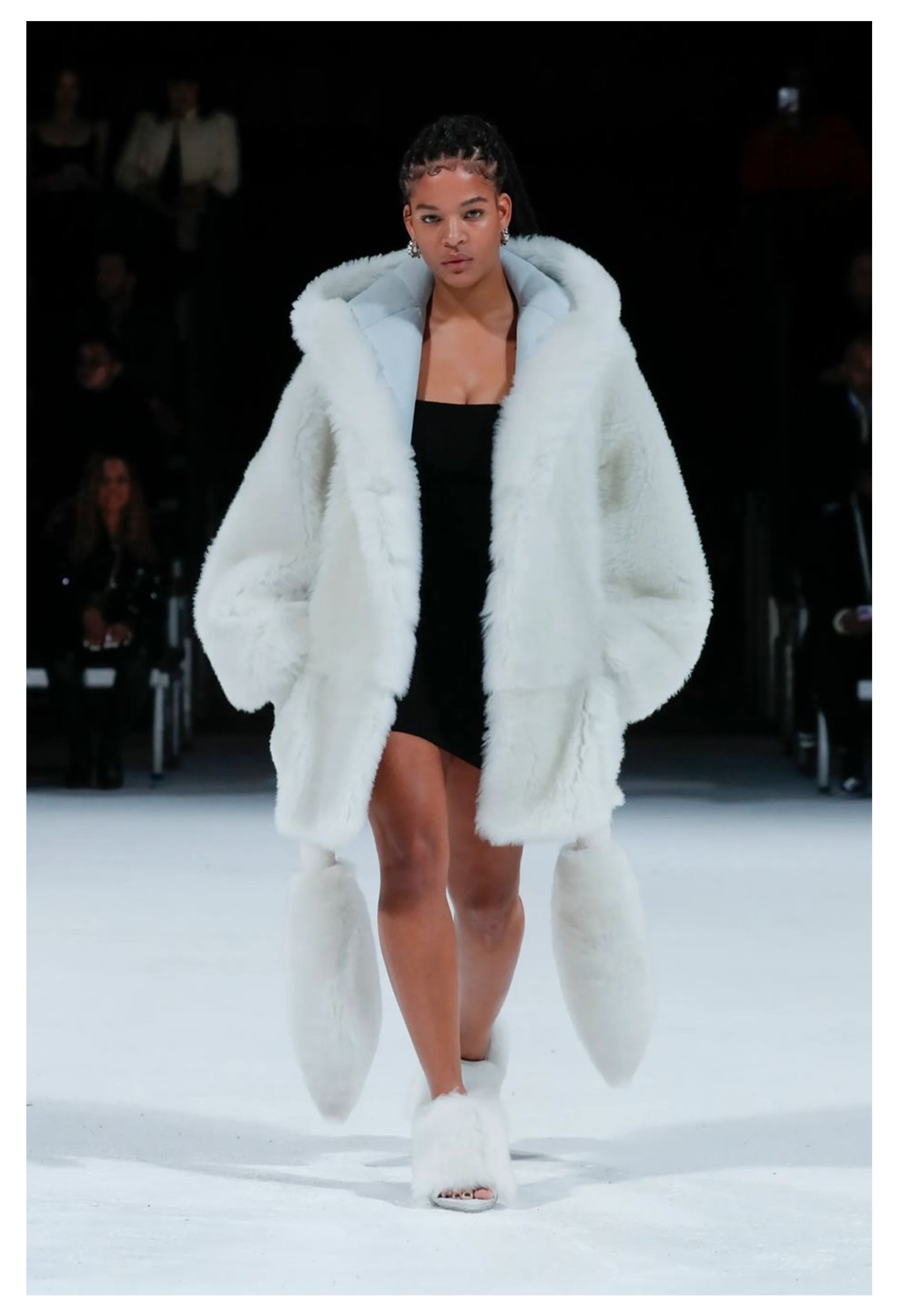BOTTEGA VENETA BY DANIEL LEE WHITE FUR COAT 2022