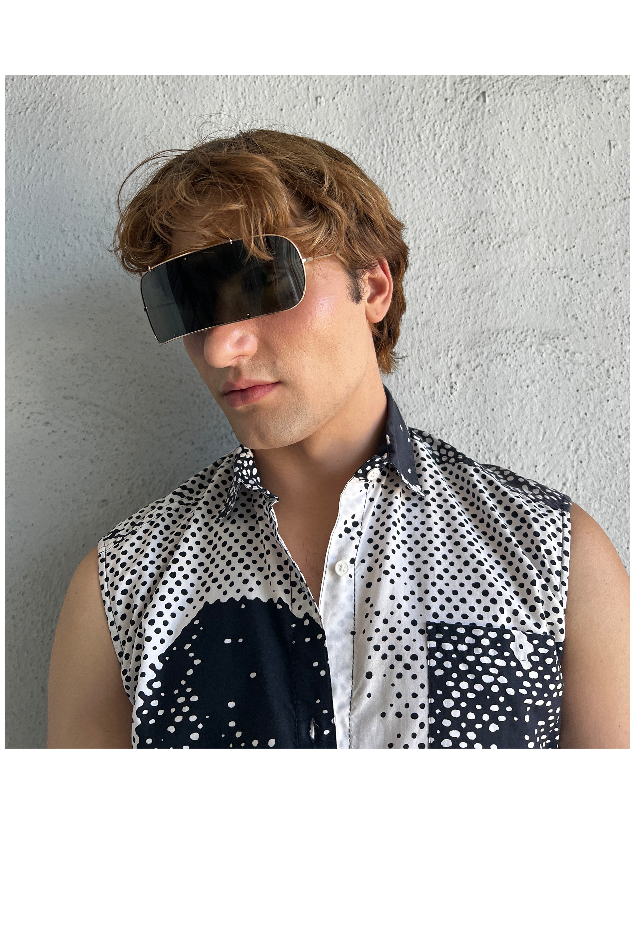 MAISON MARTIN MARGIELA L'INCOGNITO AVIATOR SHIELD SUNGLASSES SS 2009