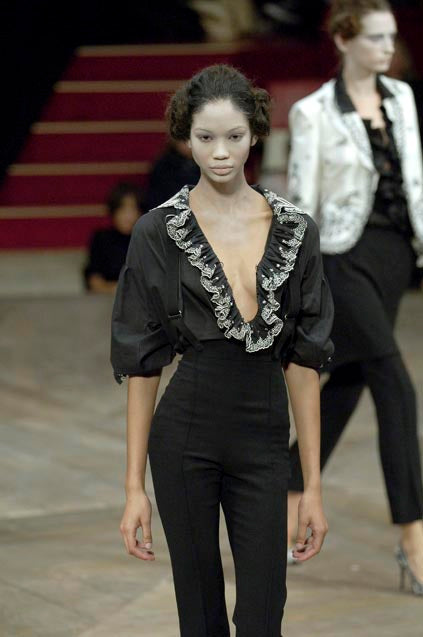 ALEXANDER MCQUEEN BLACK TUXEDO KNICKERS WITH BRACES SUSPENDERS 2007