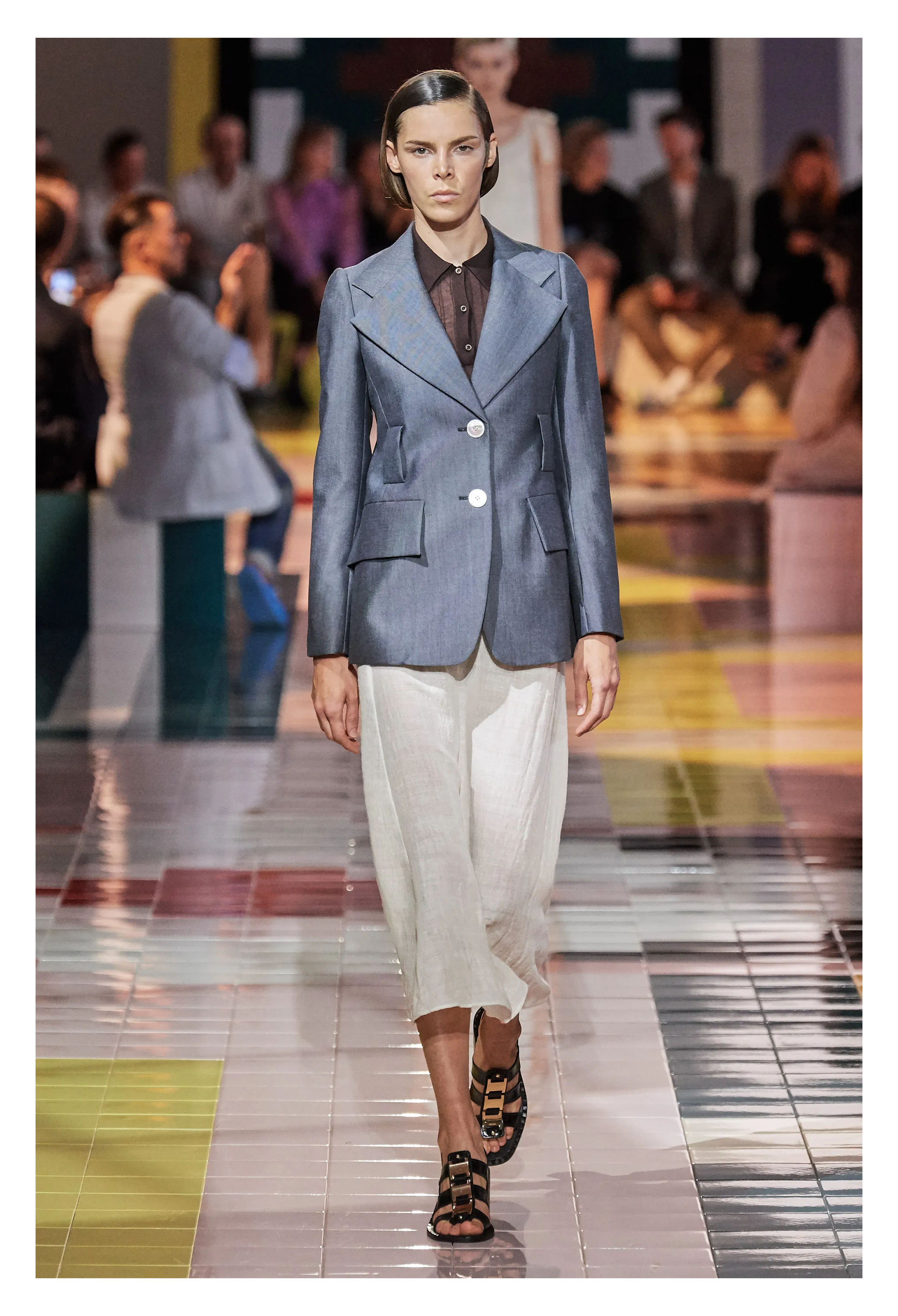 PRADA GREY SUIT JACKET AND PANTS 2020
