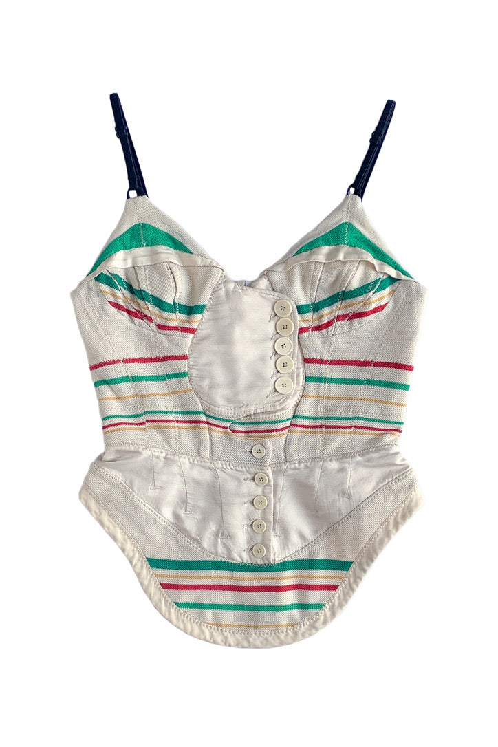 balenciaga by ghesquiere corset top 2003