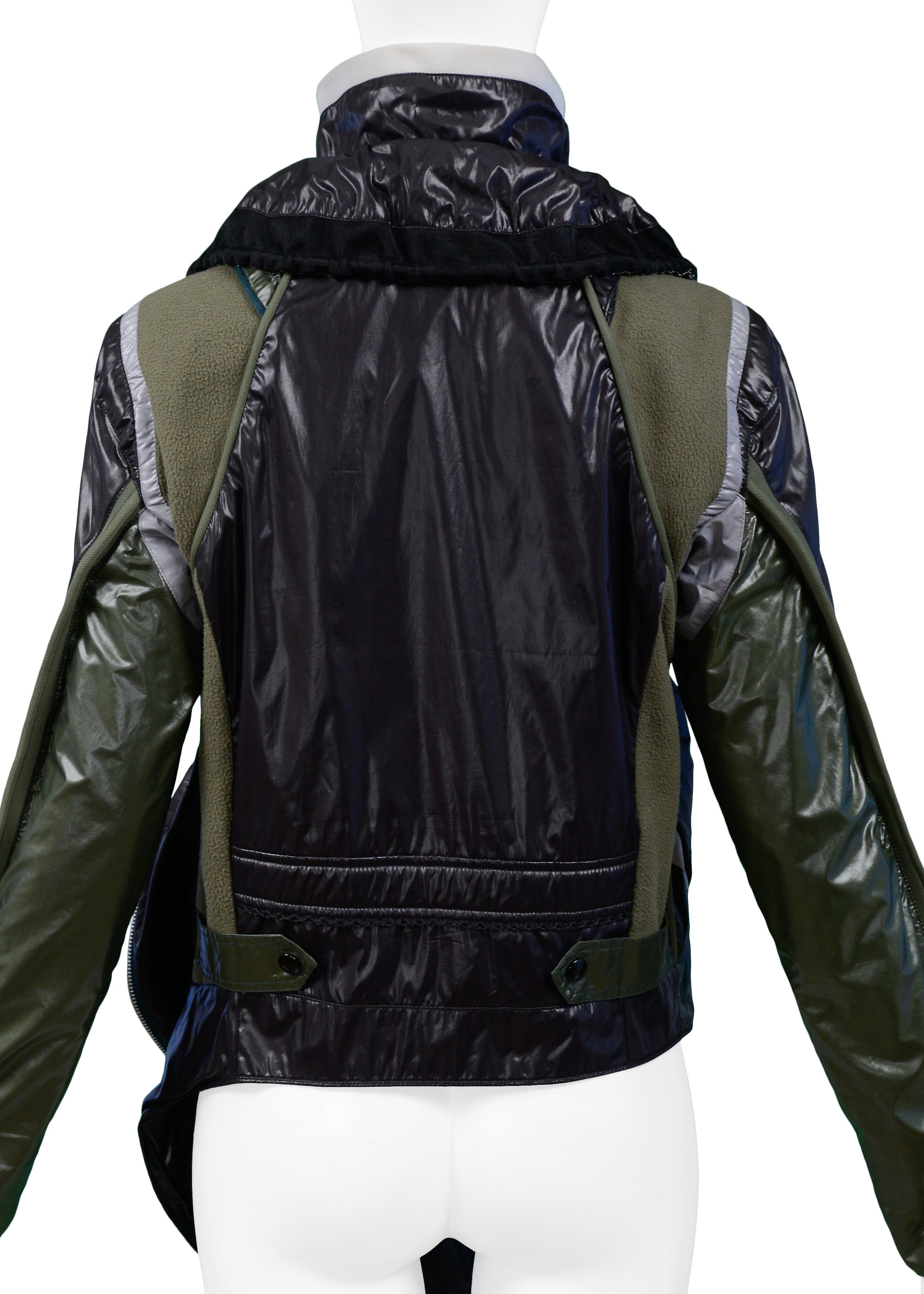 BALENCIAGA ICONIC GREEN PARACHUTE JACKET 2003