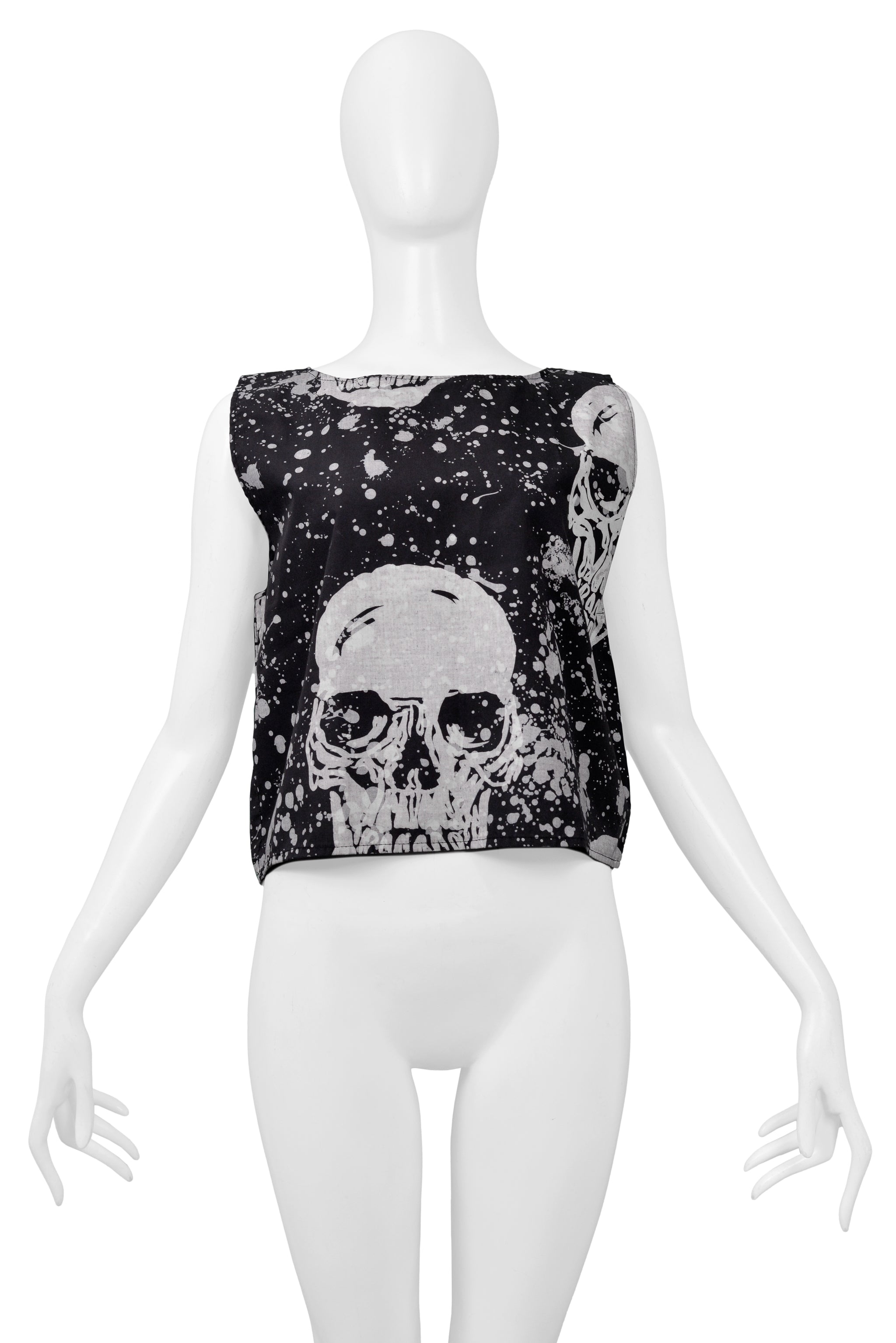 BOY LONDON BLACK & WHITE SKULL TOP