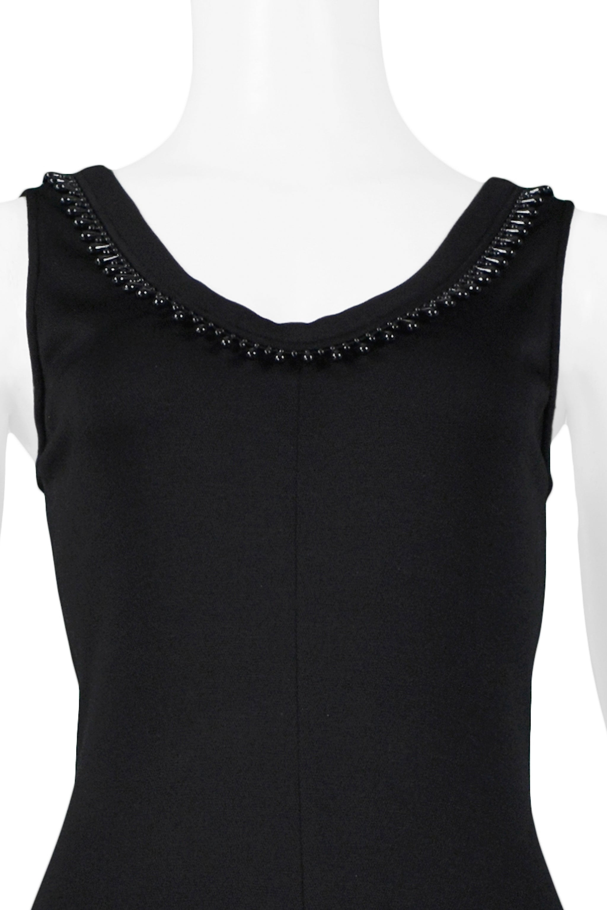 BYBLOS BLACK KNIT BEADED ROMPER 1992