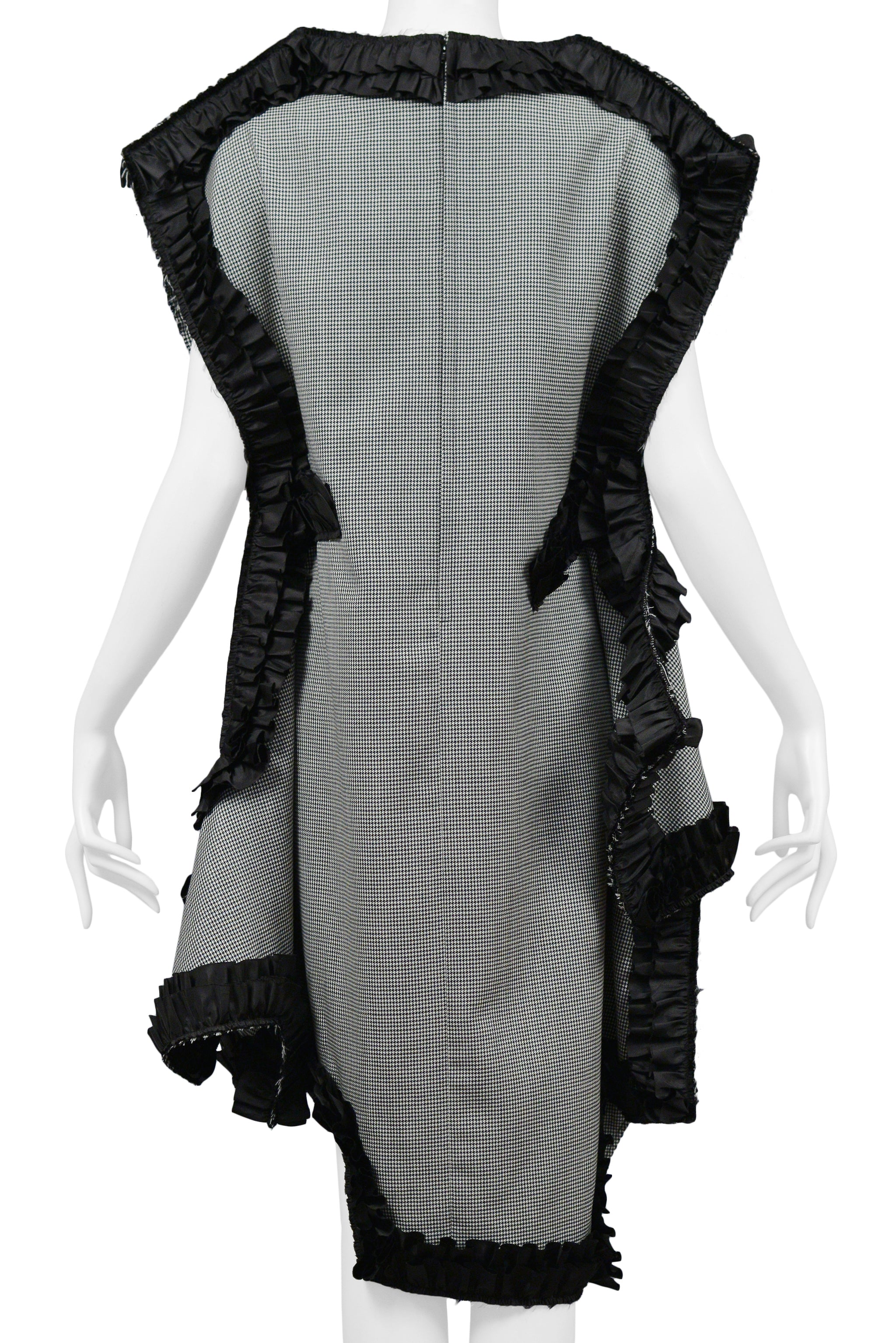 COMME DES GARCONS HOUNDSTOOTH CHECK RIBBON DRESS 2013