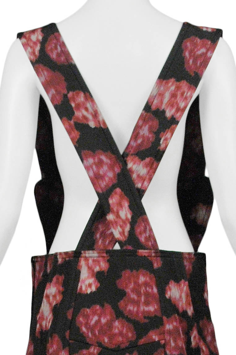 COMME DES GARCONS RED & BLACK FLORAL JUMPER 2016