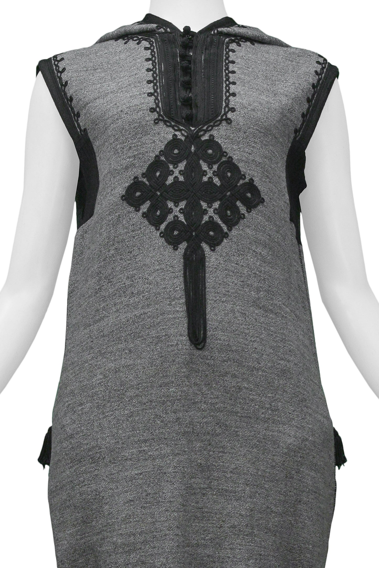 GAULTIER 2010 AW GREY HOODIE TUNIC DRESS 2010